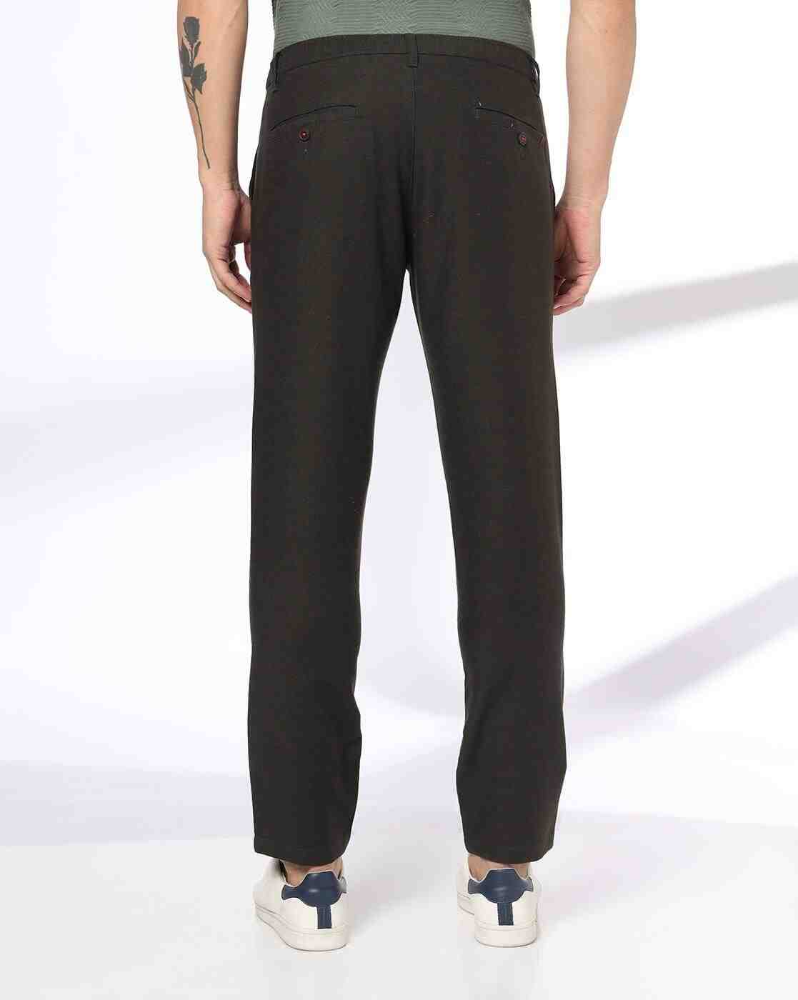 NETPLAY | Men Slim Fit Flat-Front Trousers|2