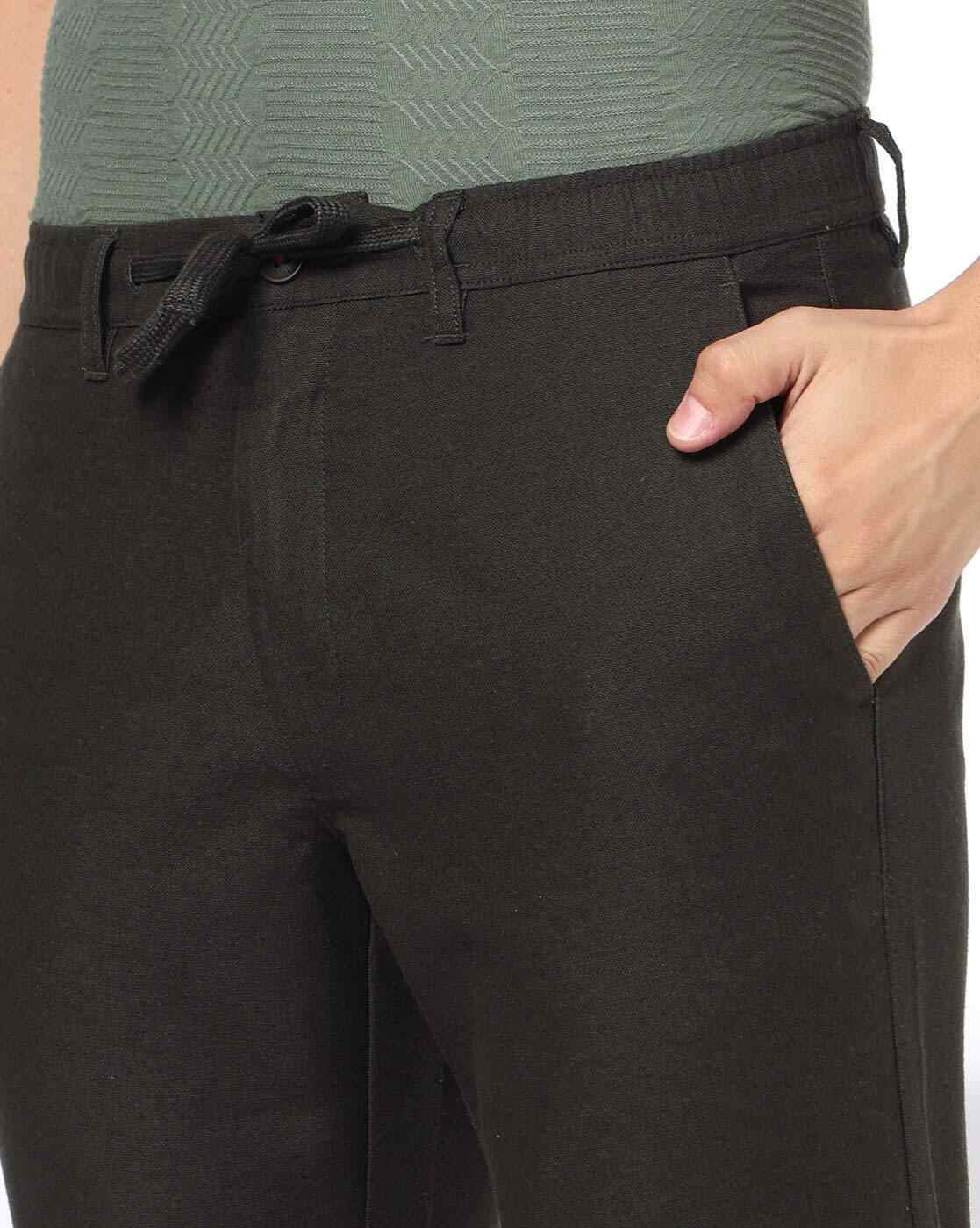 NETPLAY | Men Slim Fit Flat-Front Trousers|3