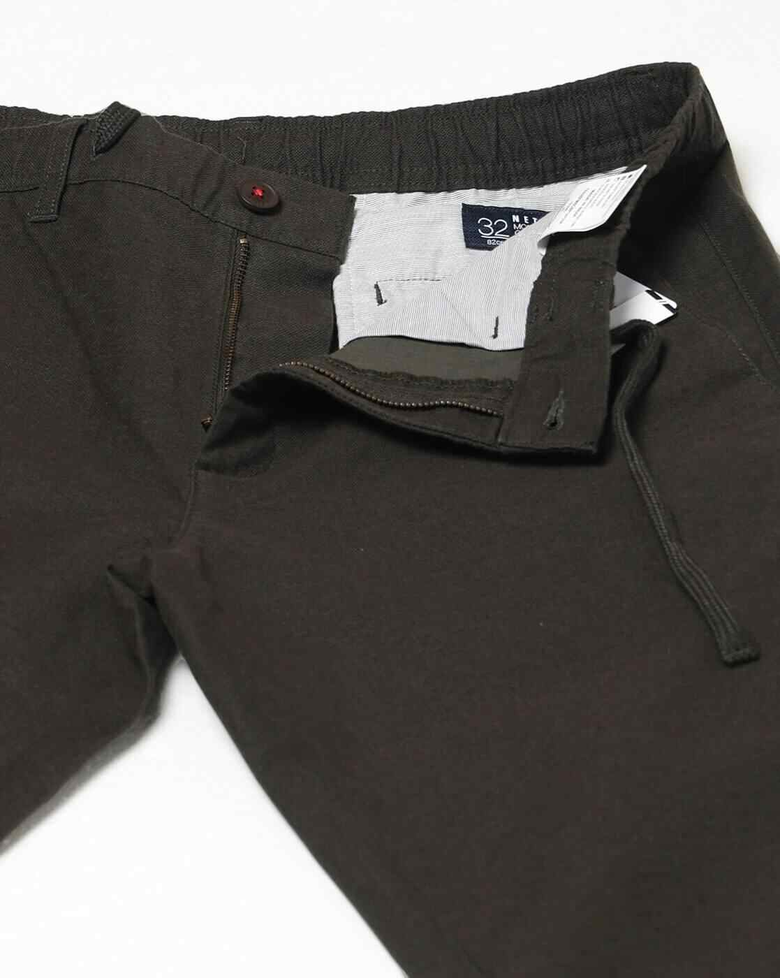 NETPLAY | Men Slim Fit Flat-Front Trousers|4