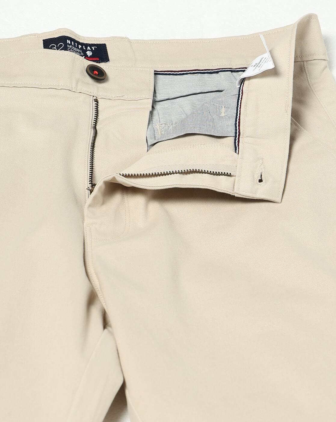 NETPLAY | Men Regular Fit Flat-Front Shorts|4