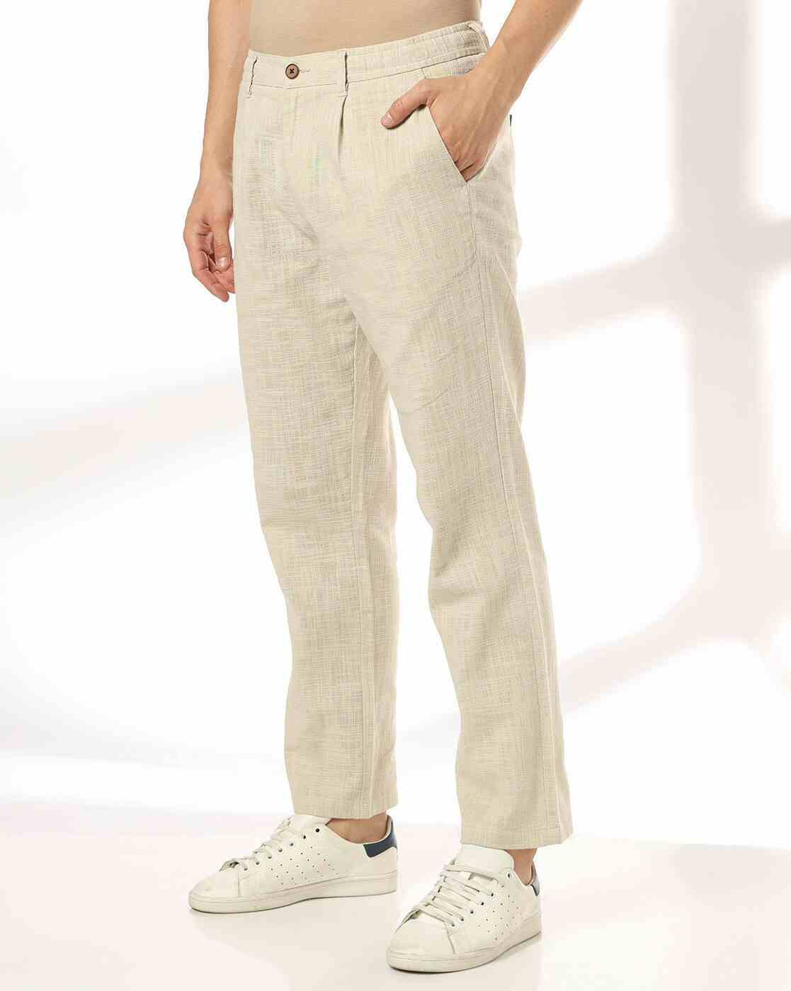 Men Slim Fit Mid-Rise Chinos