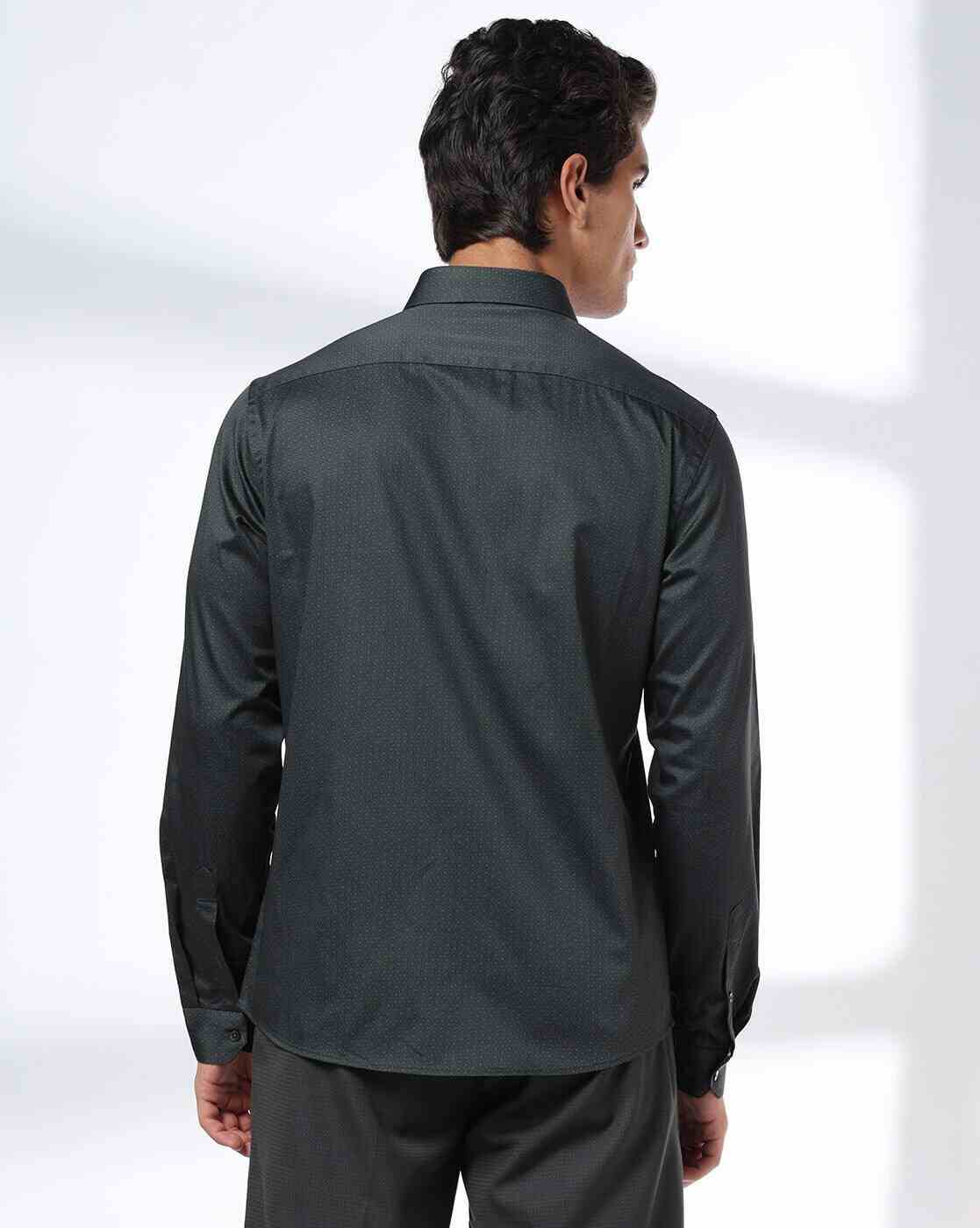 NETPLAY | Men Patterned Slim Fit Shirt|2