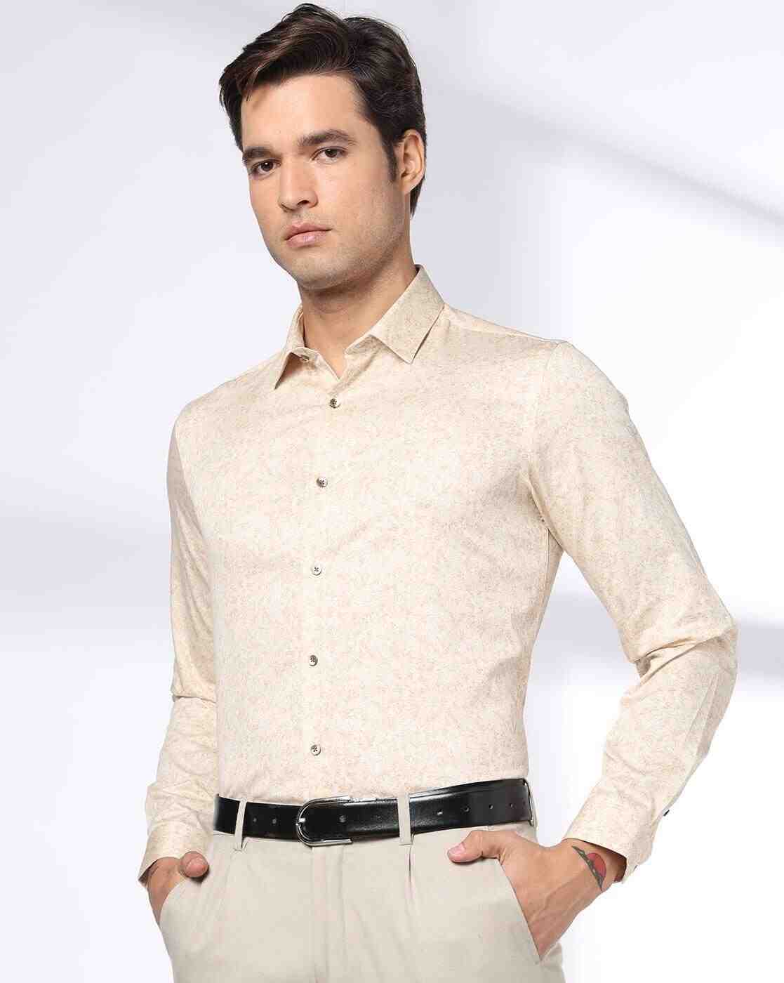 NETPLAY | Men Printed Slim Fit Cotton Shirt|0