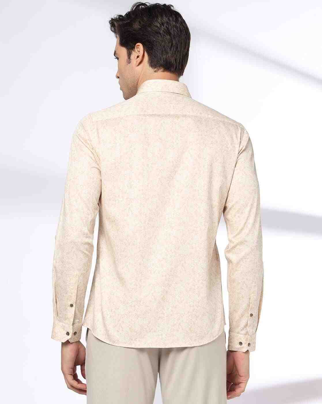 NETPLAY | Men Printed Slim Fit Cotton Shirt|2