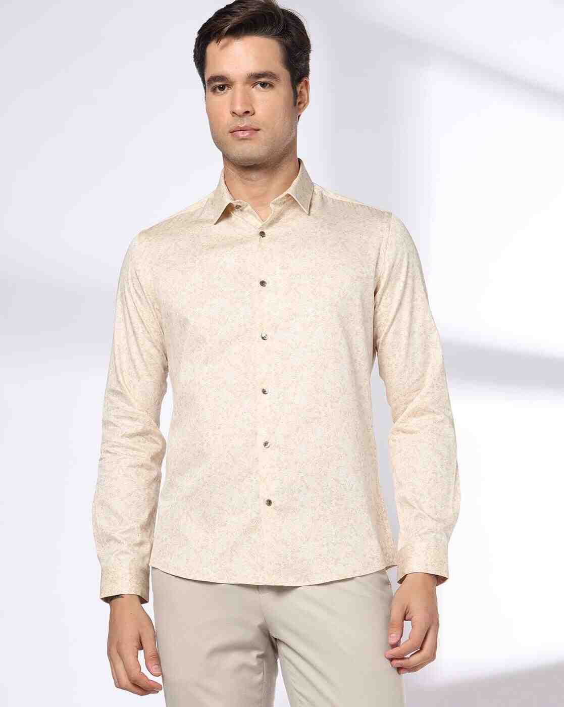 NETPLAY | Men Printed Slim Fit Cotton Shirt|3