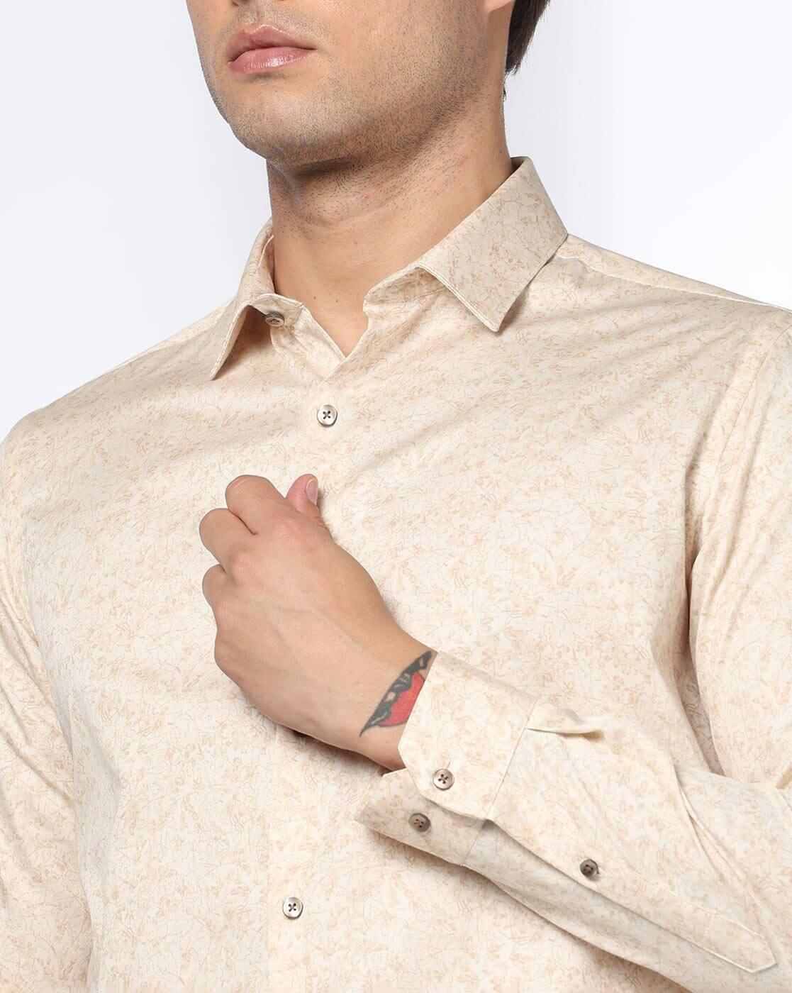 NETPLAY | Men Printed Slim Fit Cotton Shirt|4