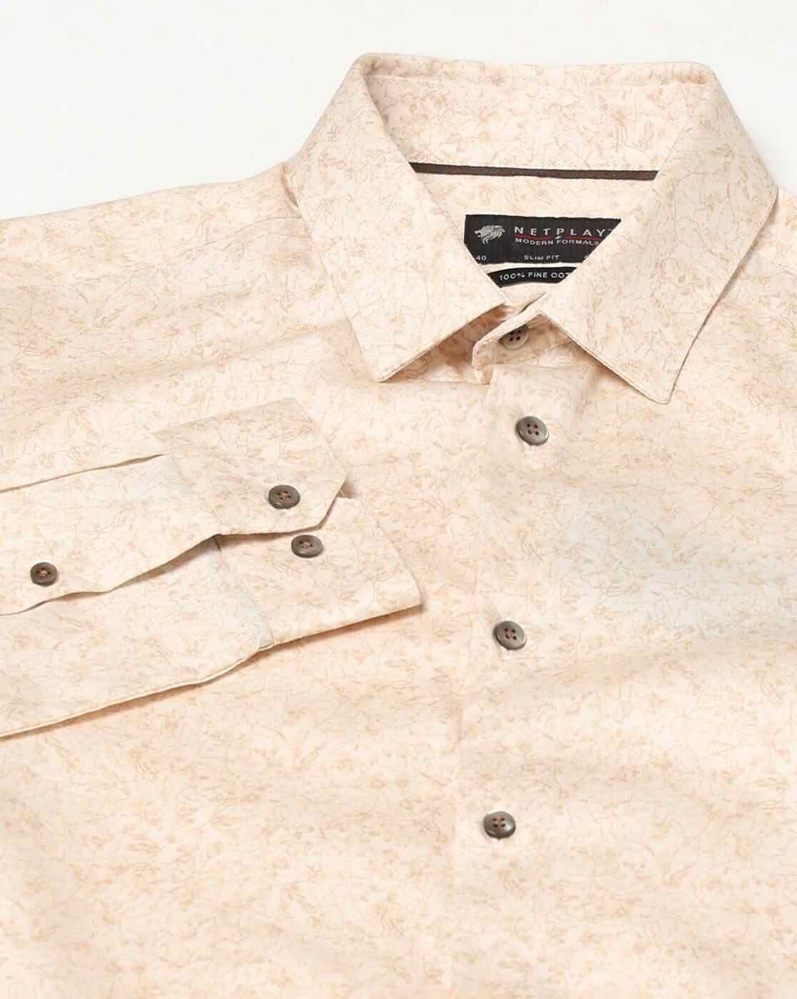 NETPLAY | Men Printed Slim Fit Cotton Shirt|5
