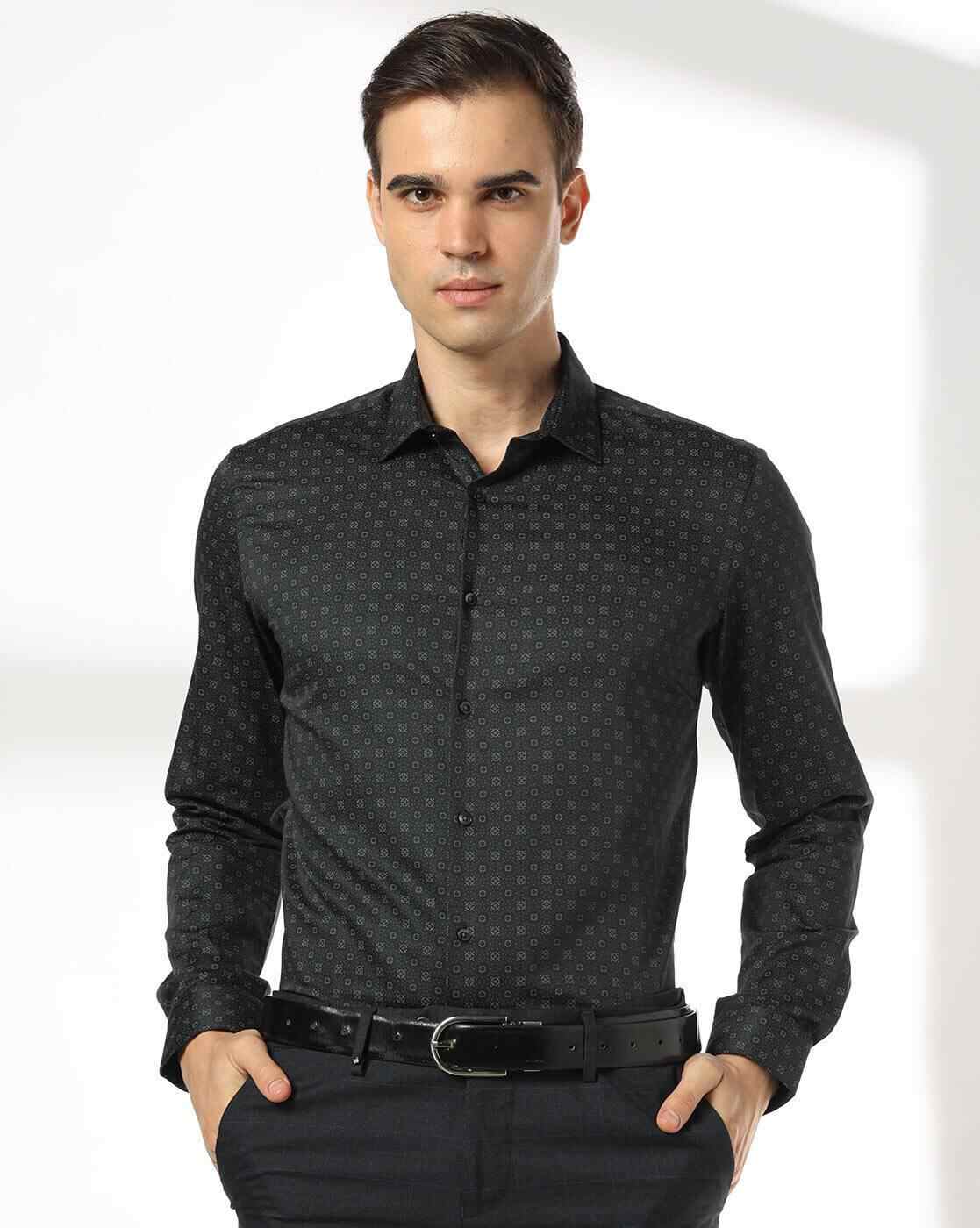 NETPLAY | Men Printed Slim Fit Shirt|0