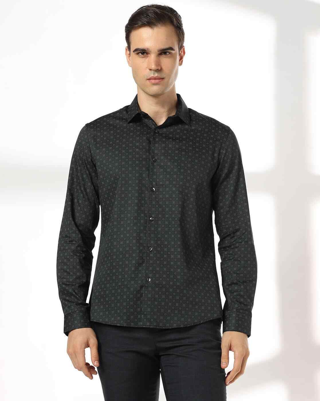 NETPLAY | Men Printed Slim Fit Shirt|1