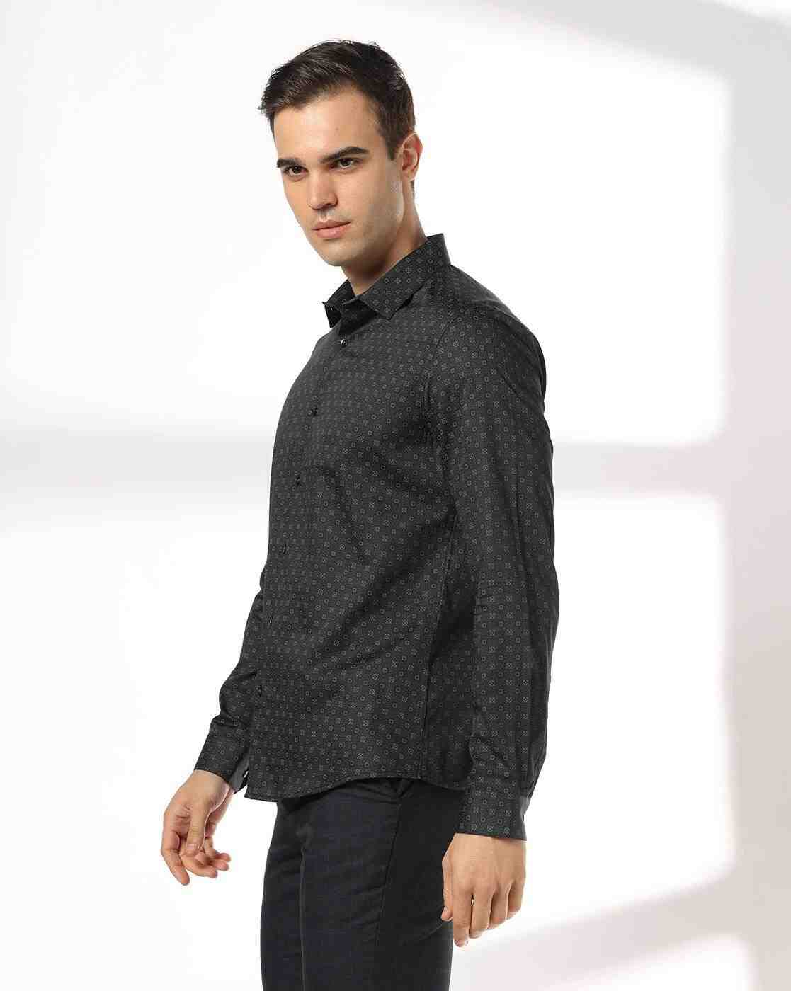 NETPLAY | Men Printed Slim Fit Shirt|2