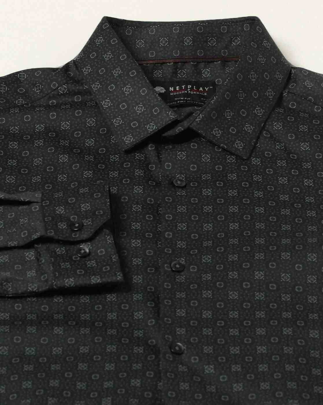 NETPLAY | Men Printed Slim Fit Shirt|5