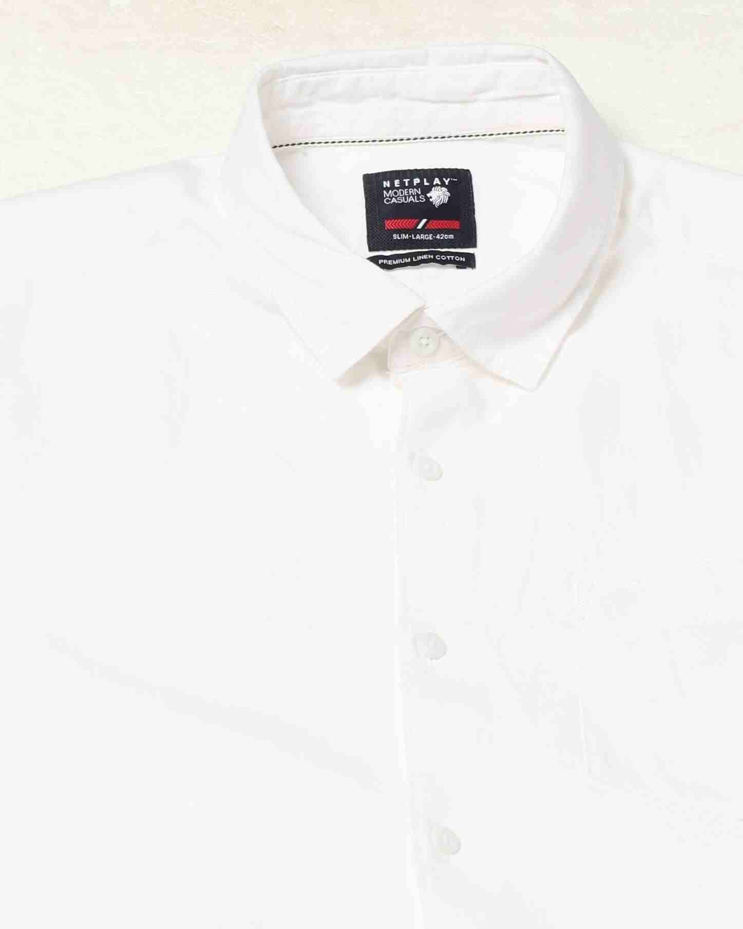 NETPLAY | Men Slim Fit Classic Shirt|2