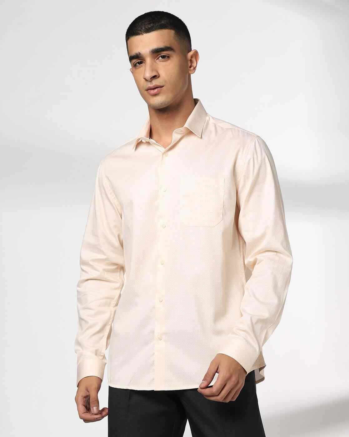 NETPLAY | Men Patterned Slim Fit Shirt with Patch Pocket|3