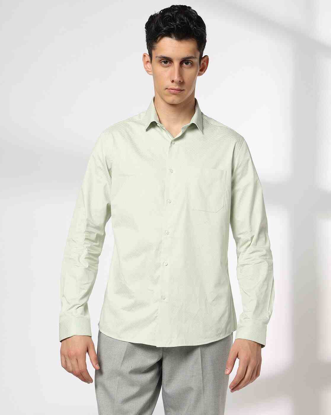 NETPLAY | Men Cotton Slim Fit Shirt|3