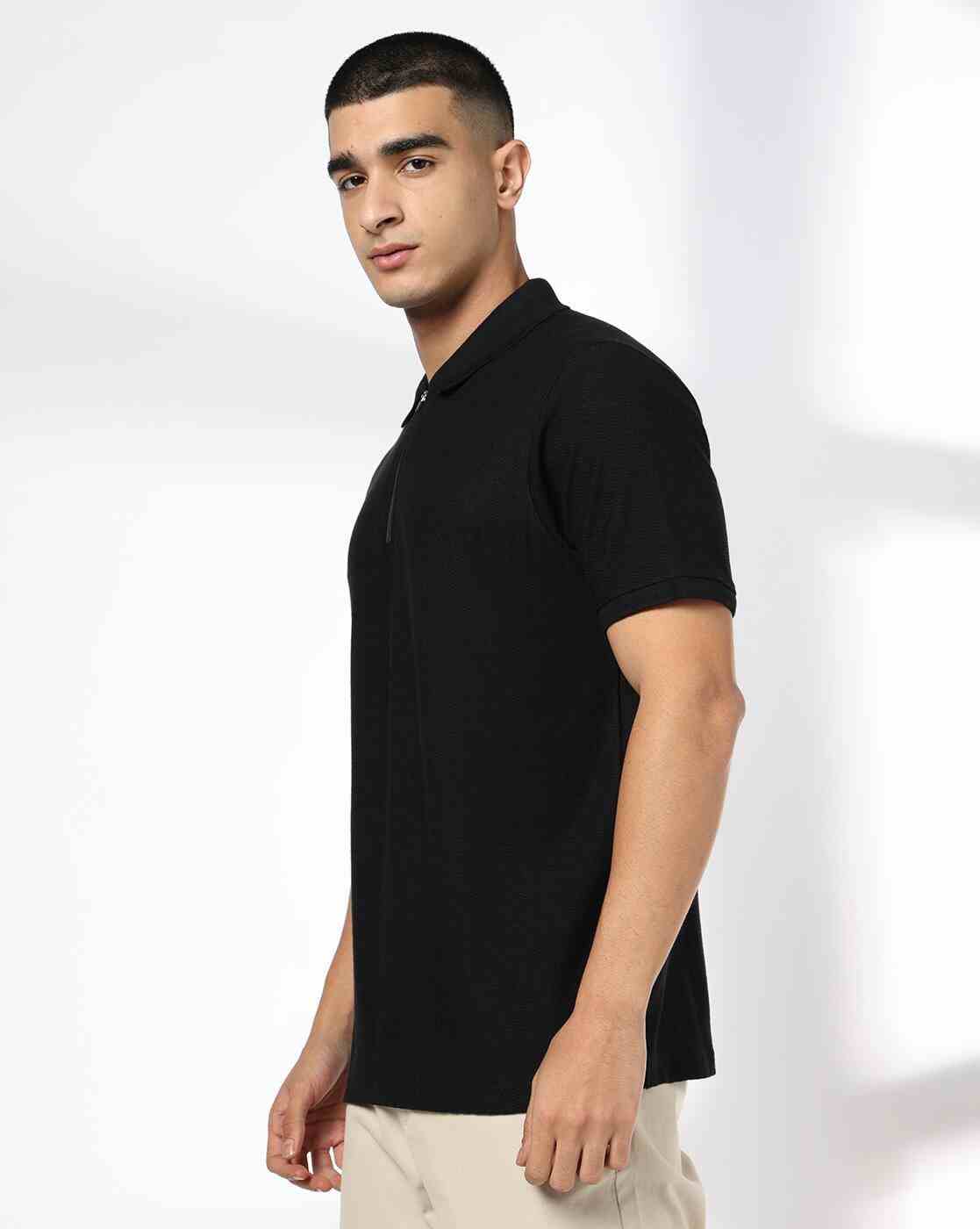 NETPLAY | Men Structured Slim Fit Polo T-Shirt|1