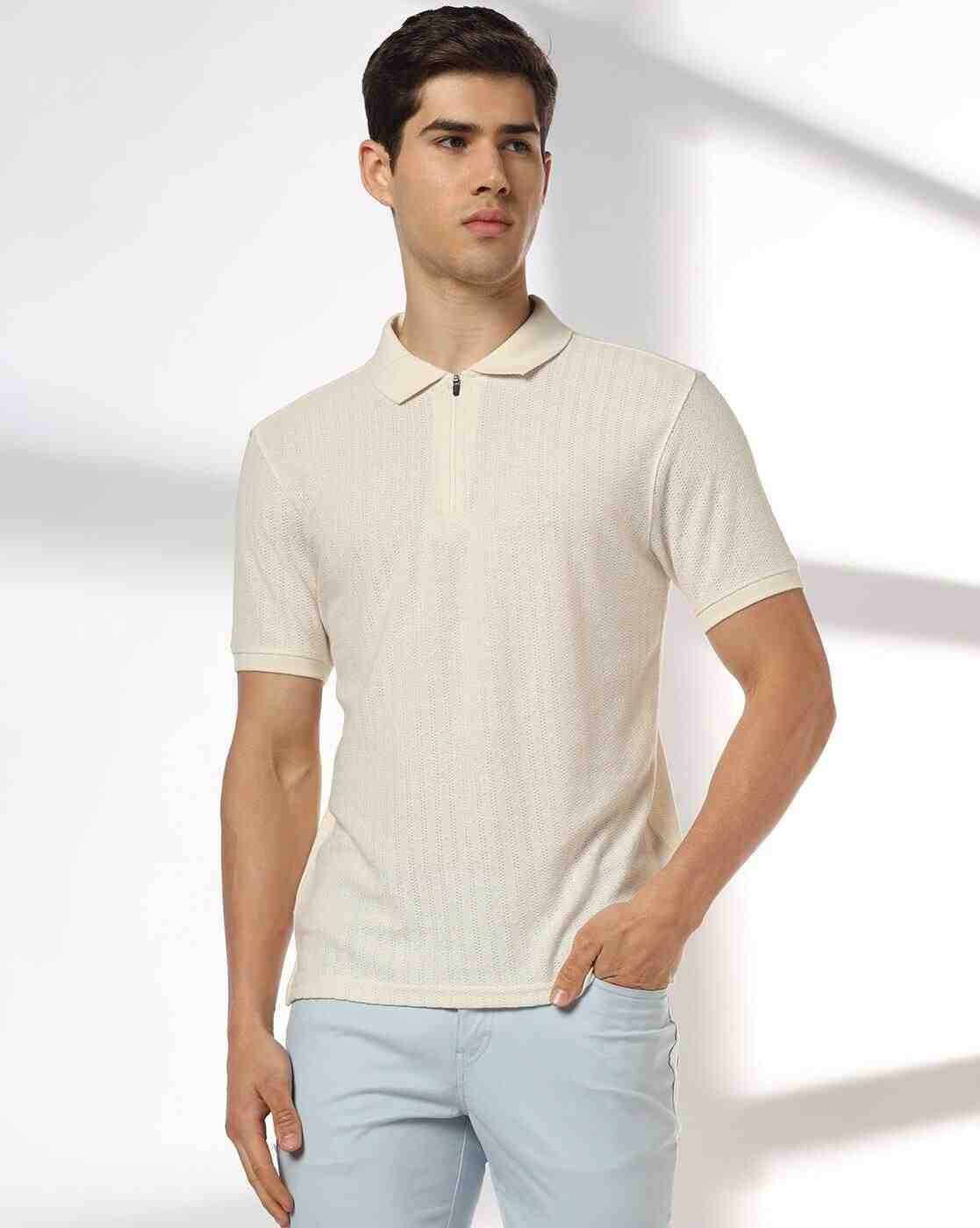 NETPLAY | Men Structured Slim Fit Polo T-Shirt|0