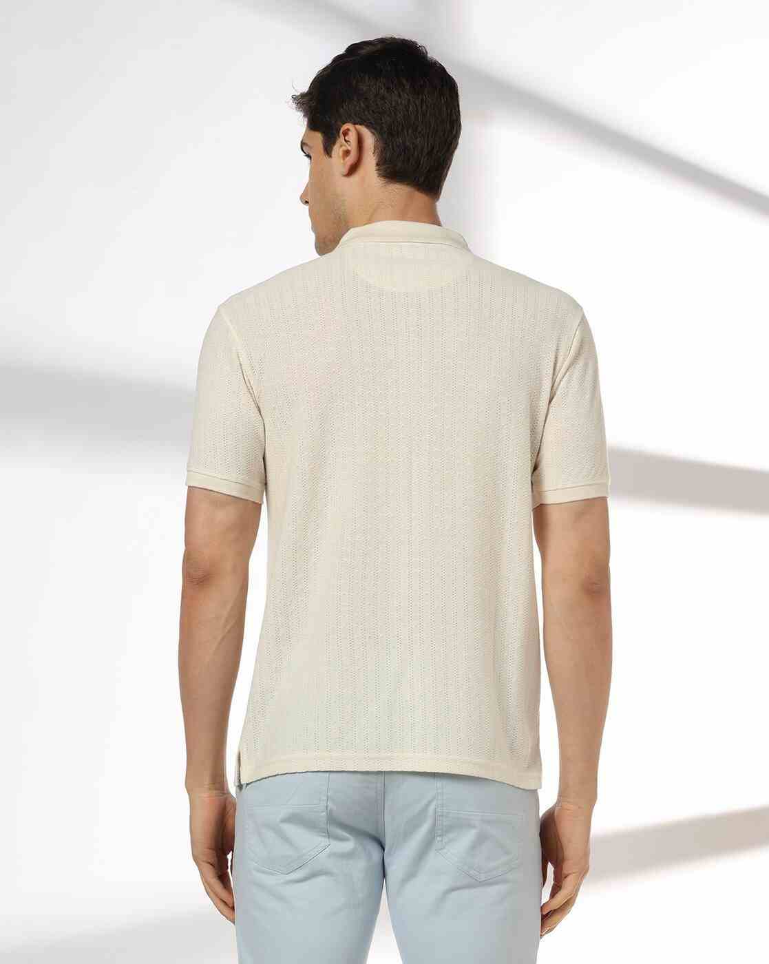 NETPLAY | Men Structured Slim Fit Polo T-Shirt|2