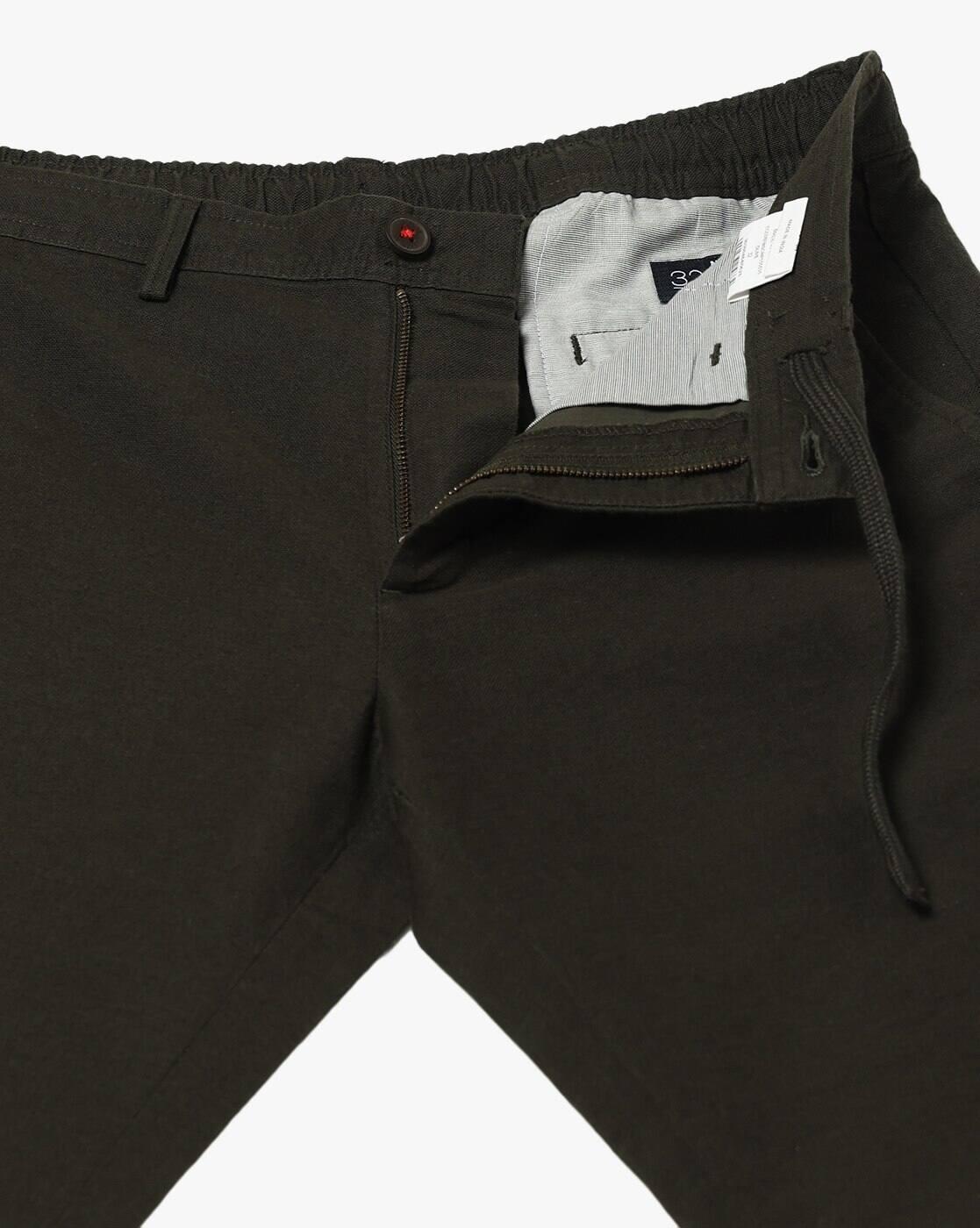NETPLAY | Men Slim Fit Flat-Front Trousers|4