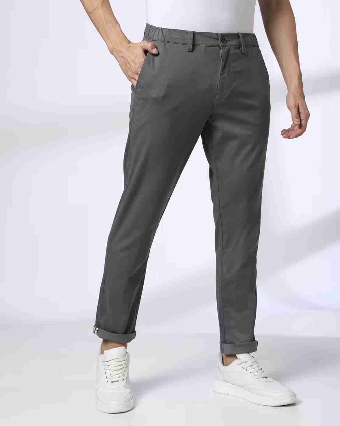NETPLAY | Men Printed Cropped Fit Chinos|0