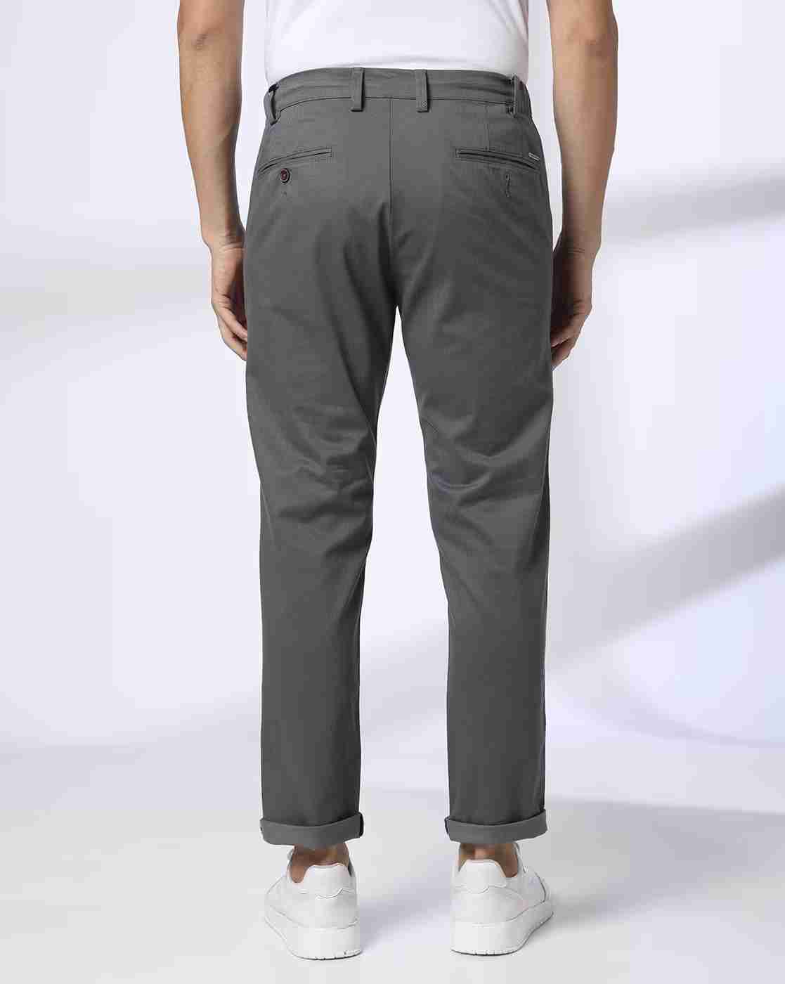 NETPLAY | Men Printed Cropped Fit Chinos|2