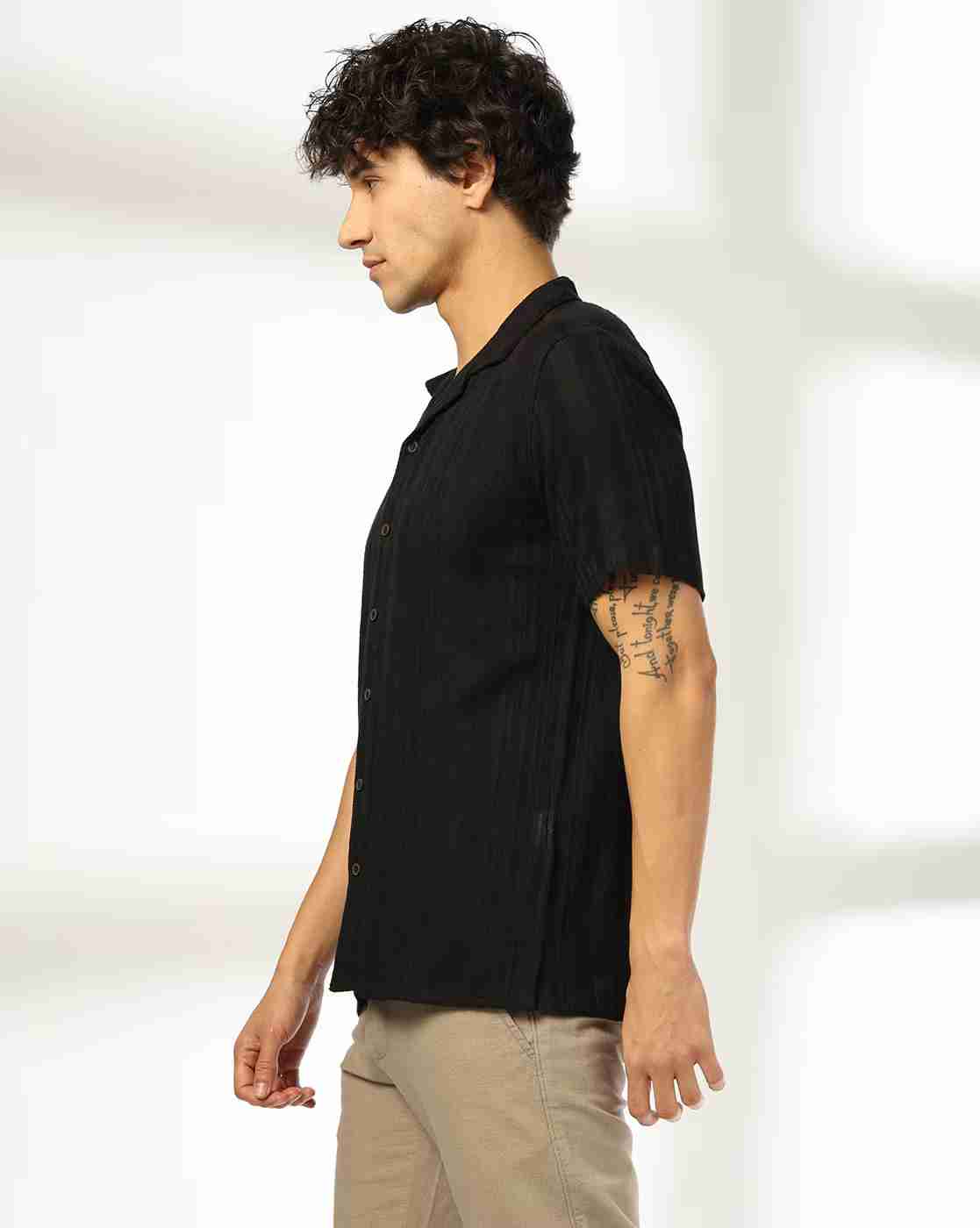 NETPLAY | Men Embroidered Slim Fit Shirt|1