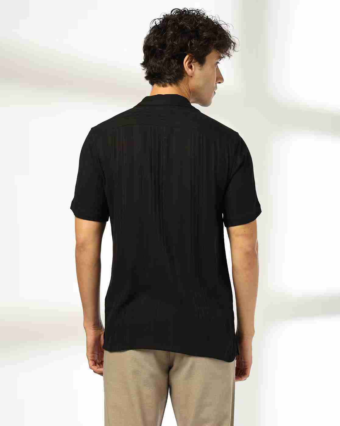 NETPLAY | Men Embroidered Slim Fit Shirt|2