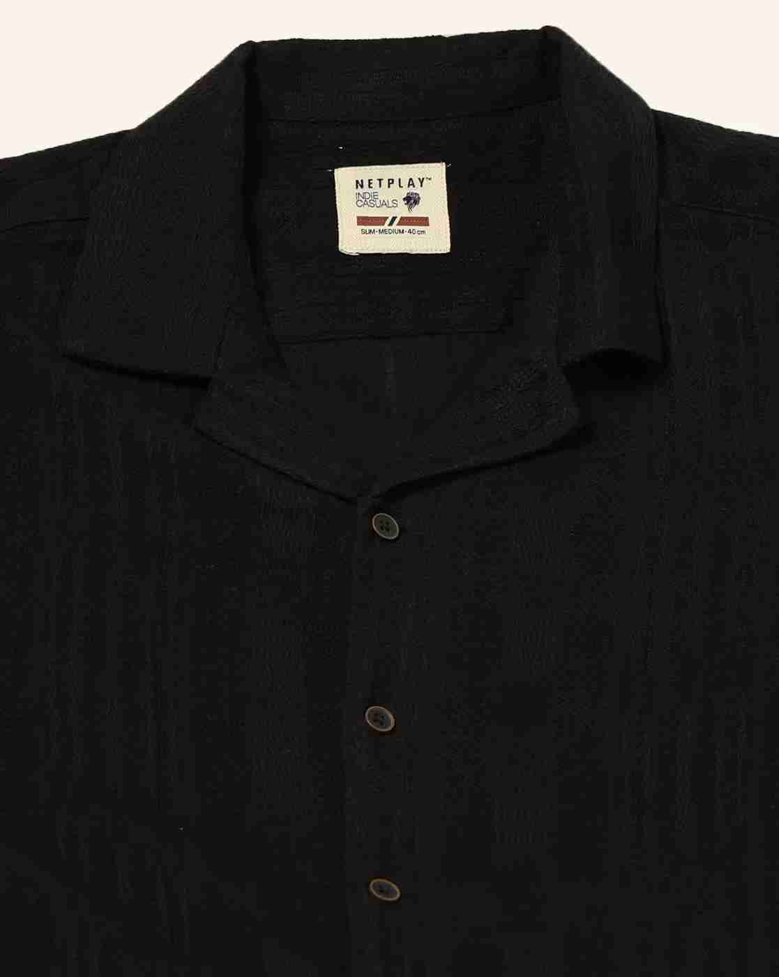 NETPLAY | Men Embroidered Slim Fit Shirt|4