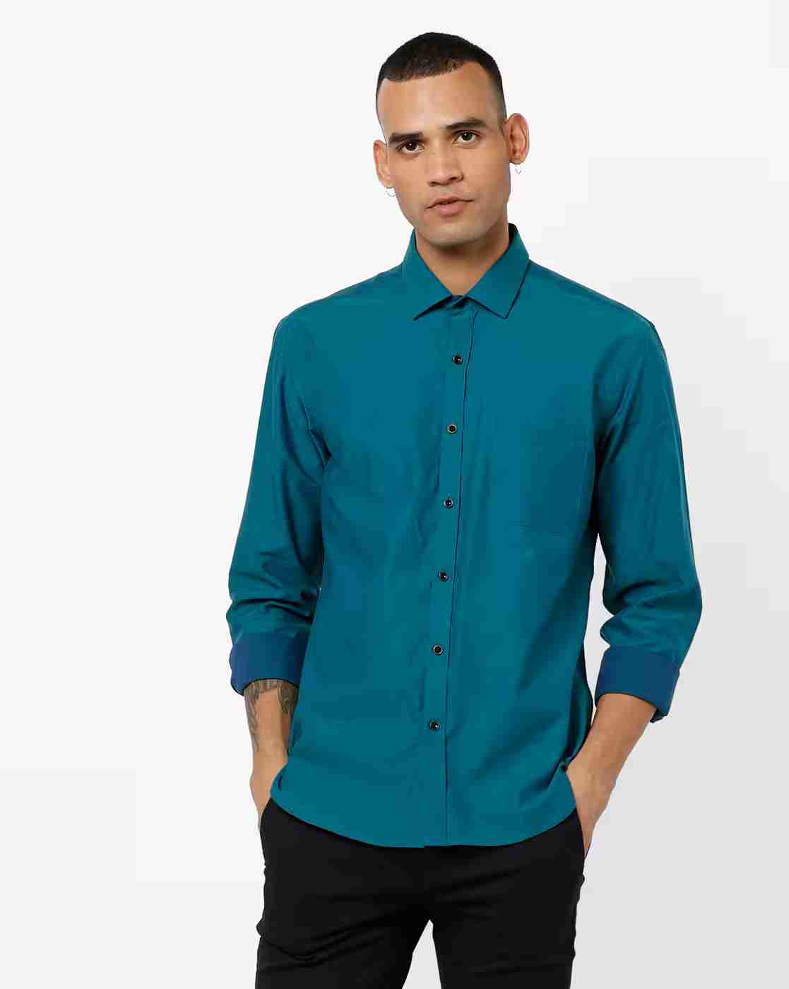 Shirt with Patch Pocket