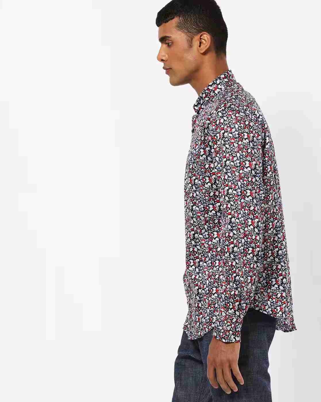 NETWORK | Floral Print Evening Fit Shirt