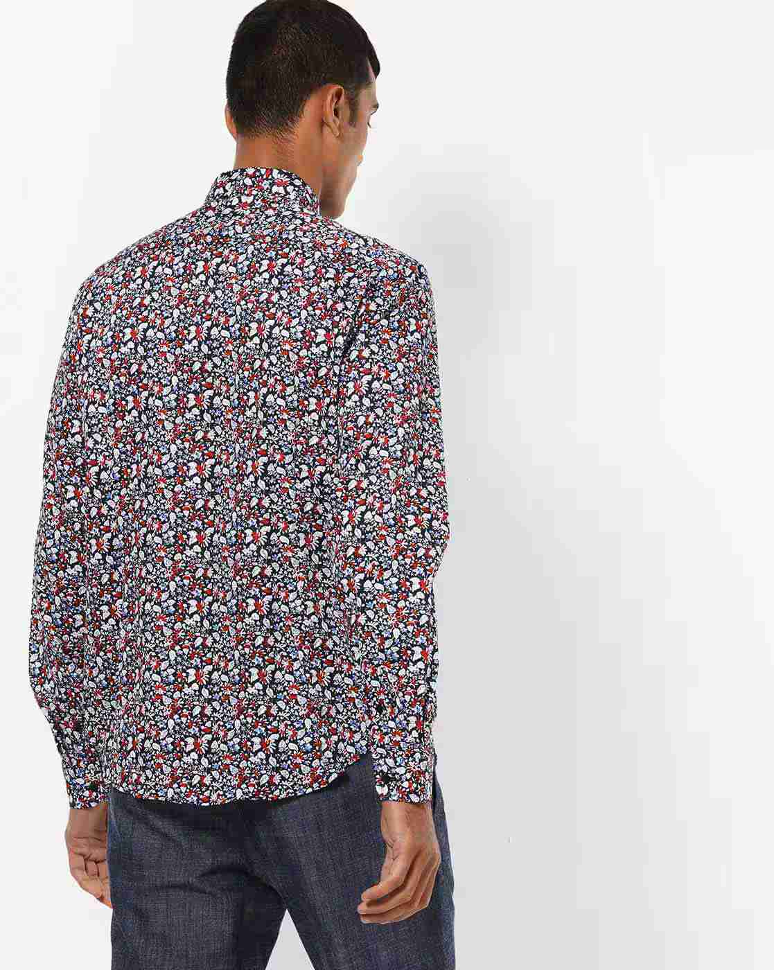 NETWORK | Floral Print Evening Fit Shirt|2