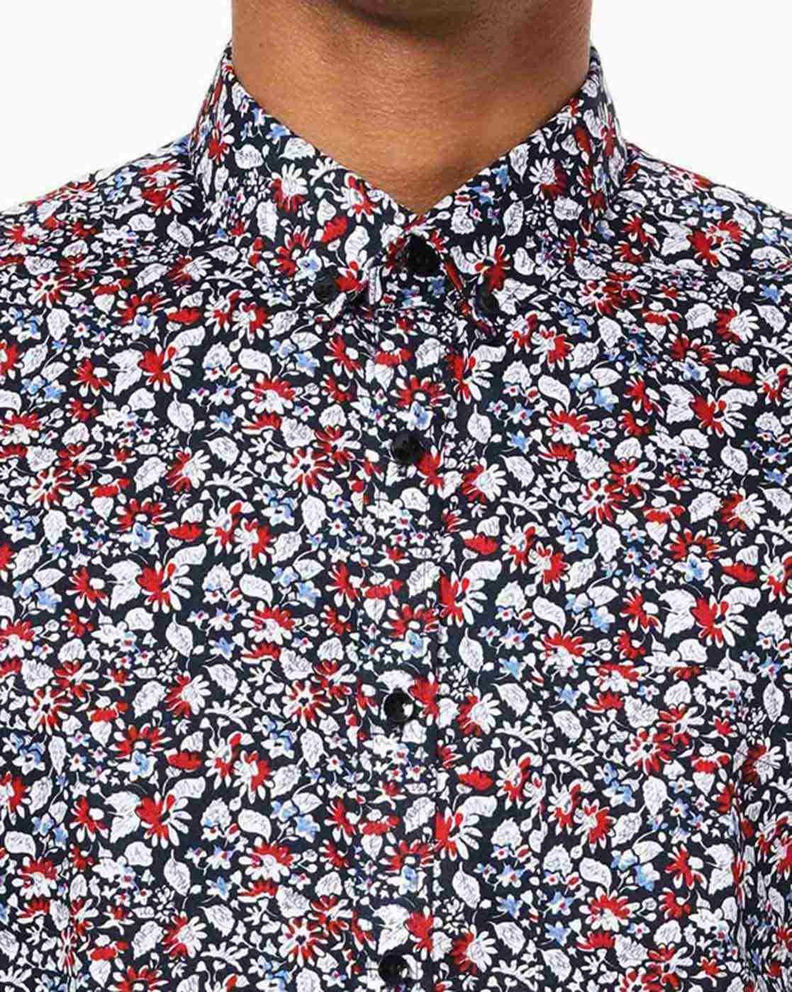 NETWORK | Floral Print Evening Fit Shirt|4