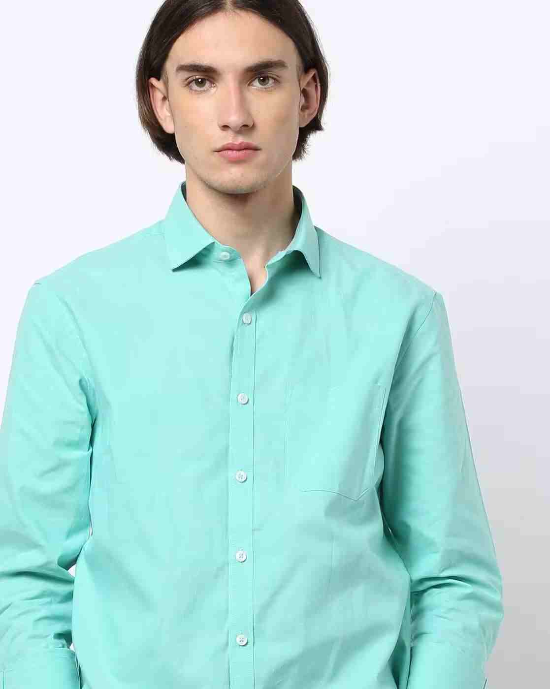Men Oxford Regular Fit Shirt with Patch Pocket