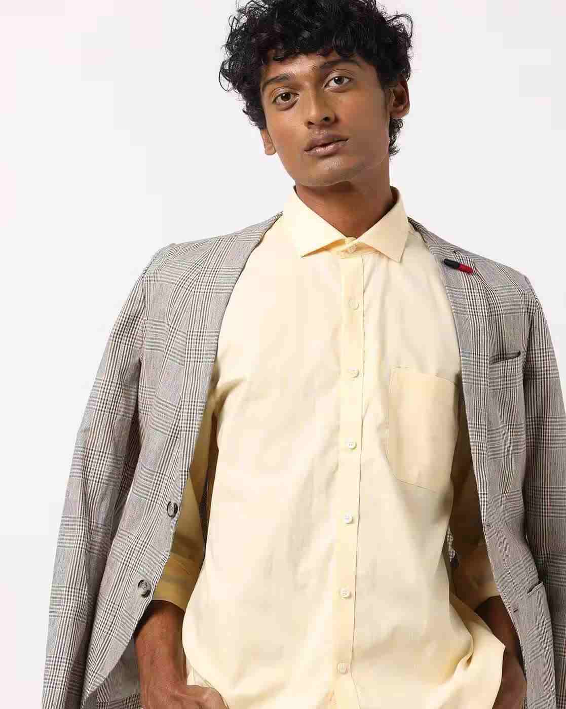 Men Oxford Regular Fit Shirt with Patch Pocket