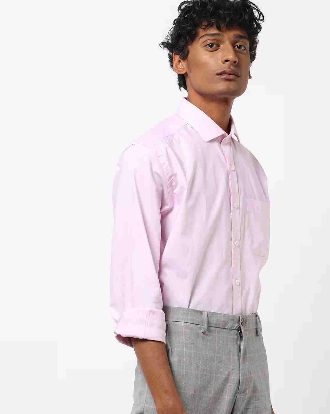 Men Oxford Regular Fit Shirt with Patch Pocket
