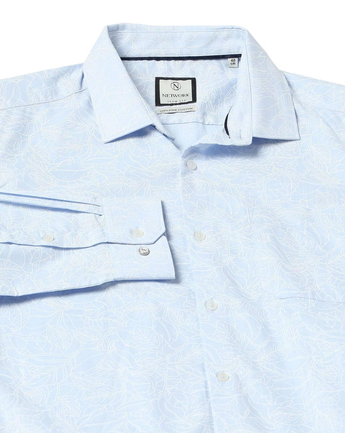 NETWORK | Men Floral Print Slim Fit Shirt|5