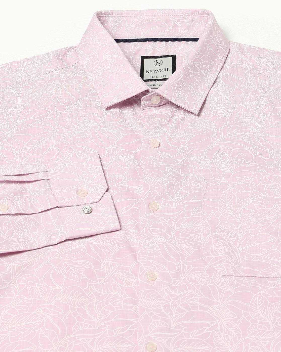 NETWORK | Men Floral Print Slim Fit Shirt|5