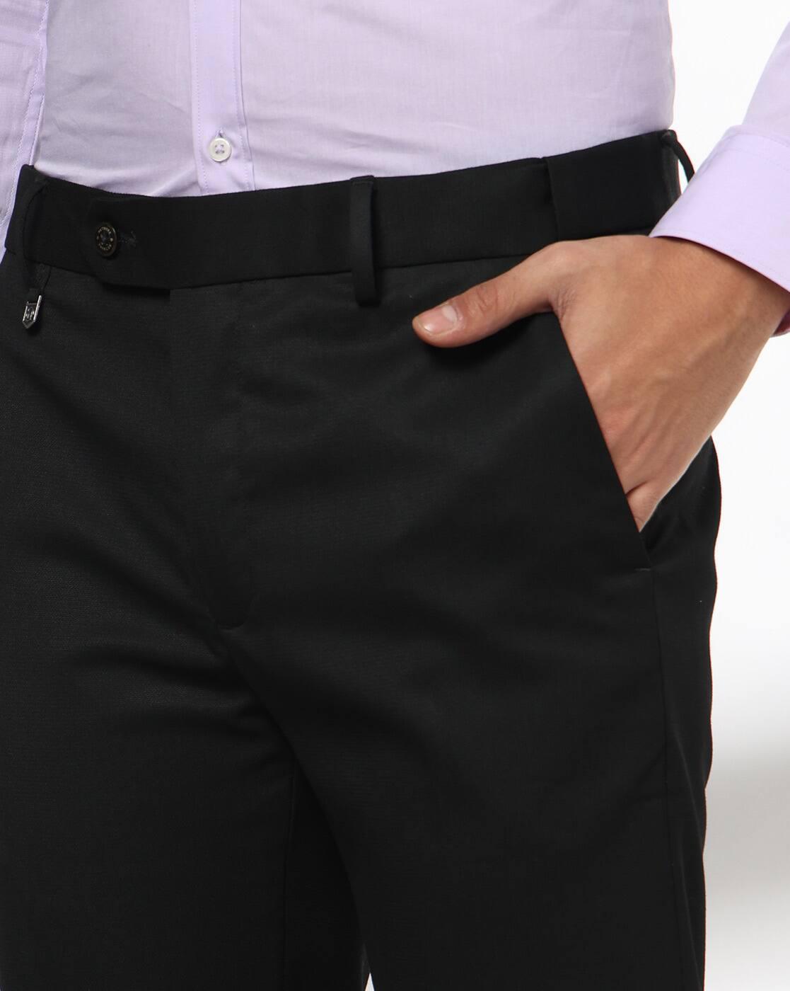 NETWORK | Men Slim Fit Flat-Front Chinos|3