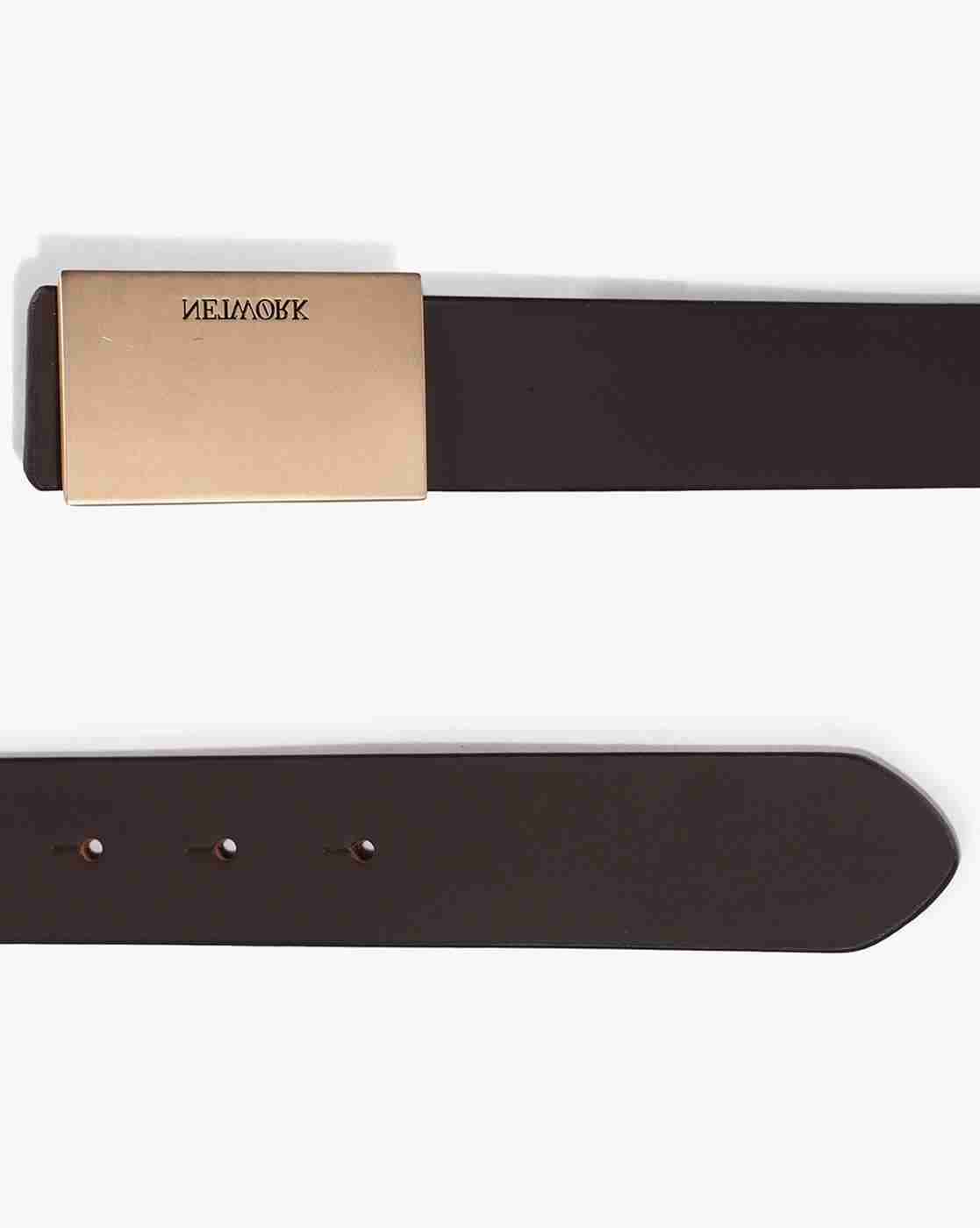 NETWORK | Men Leather Belt with Buckle Closure|2