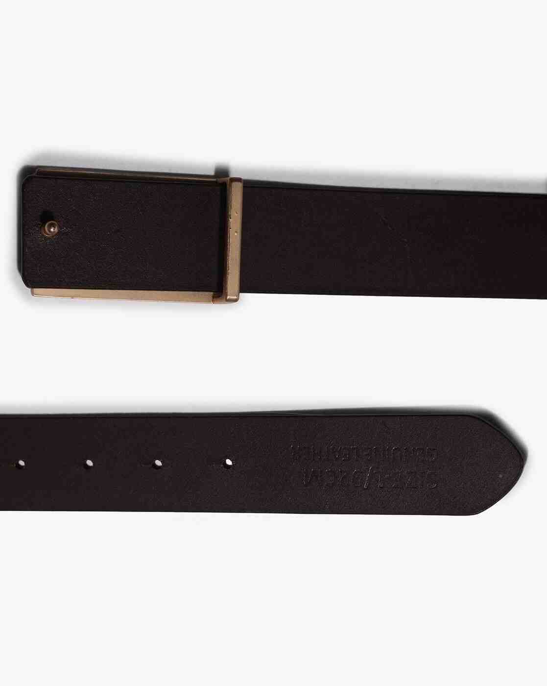 NETWORK | Men Leather Belt with Buckle Closure|3