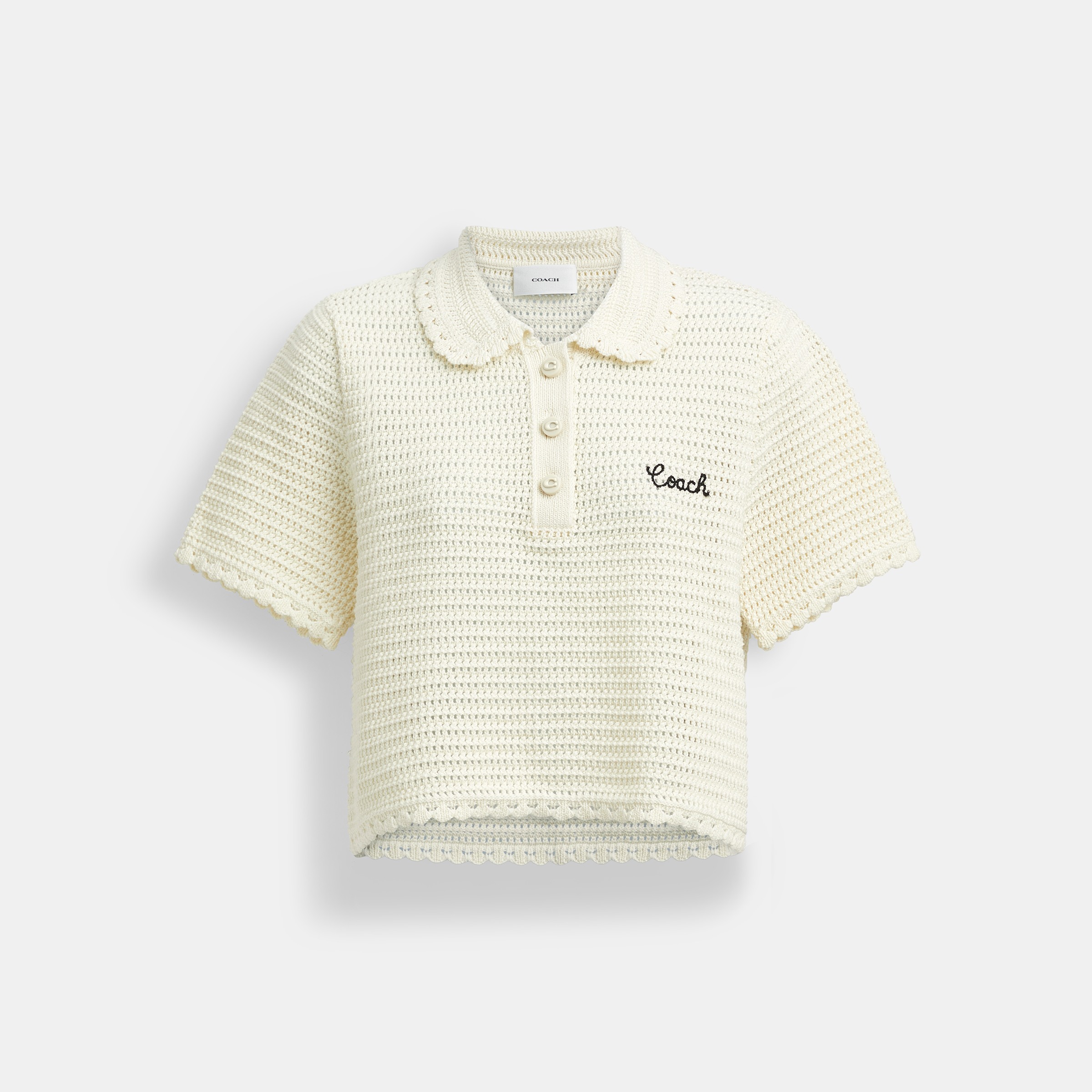 Knit Cropped Polo