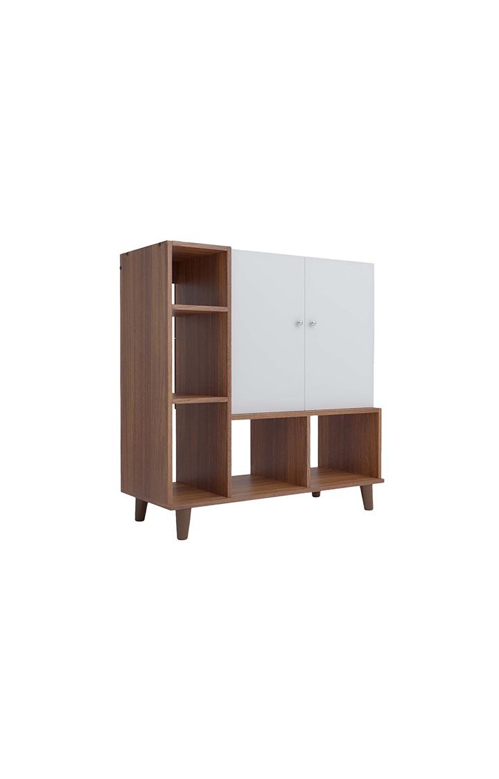 Brogan 2 Door Shoerack | Footwear Organizer - Leon Teak