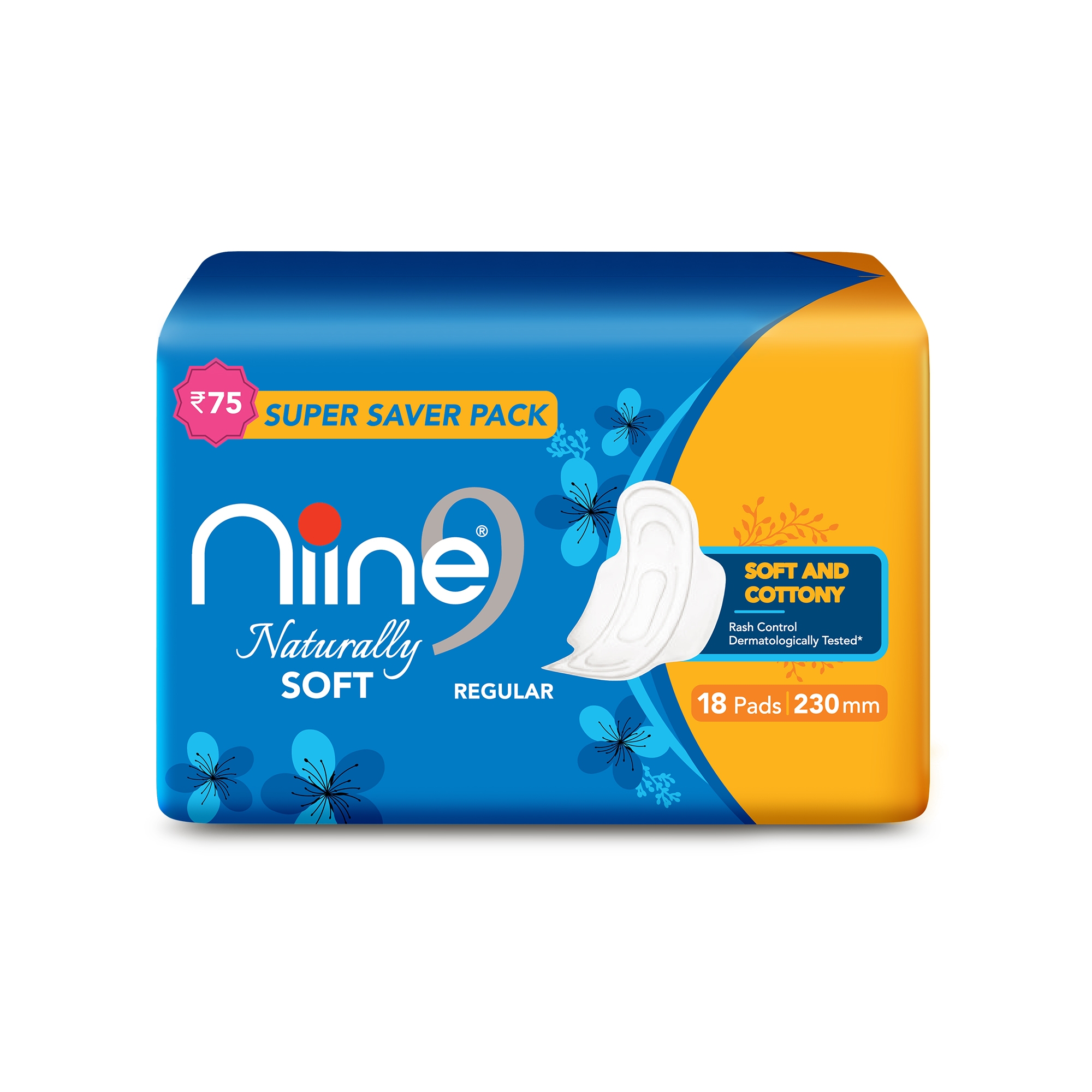 NIINE | Niine Naturally Soft Regular SUPER SAVER PACK Sanitary Napkins for Women 1