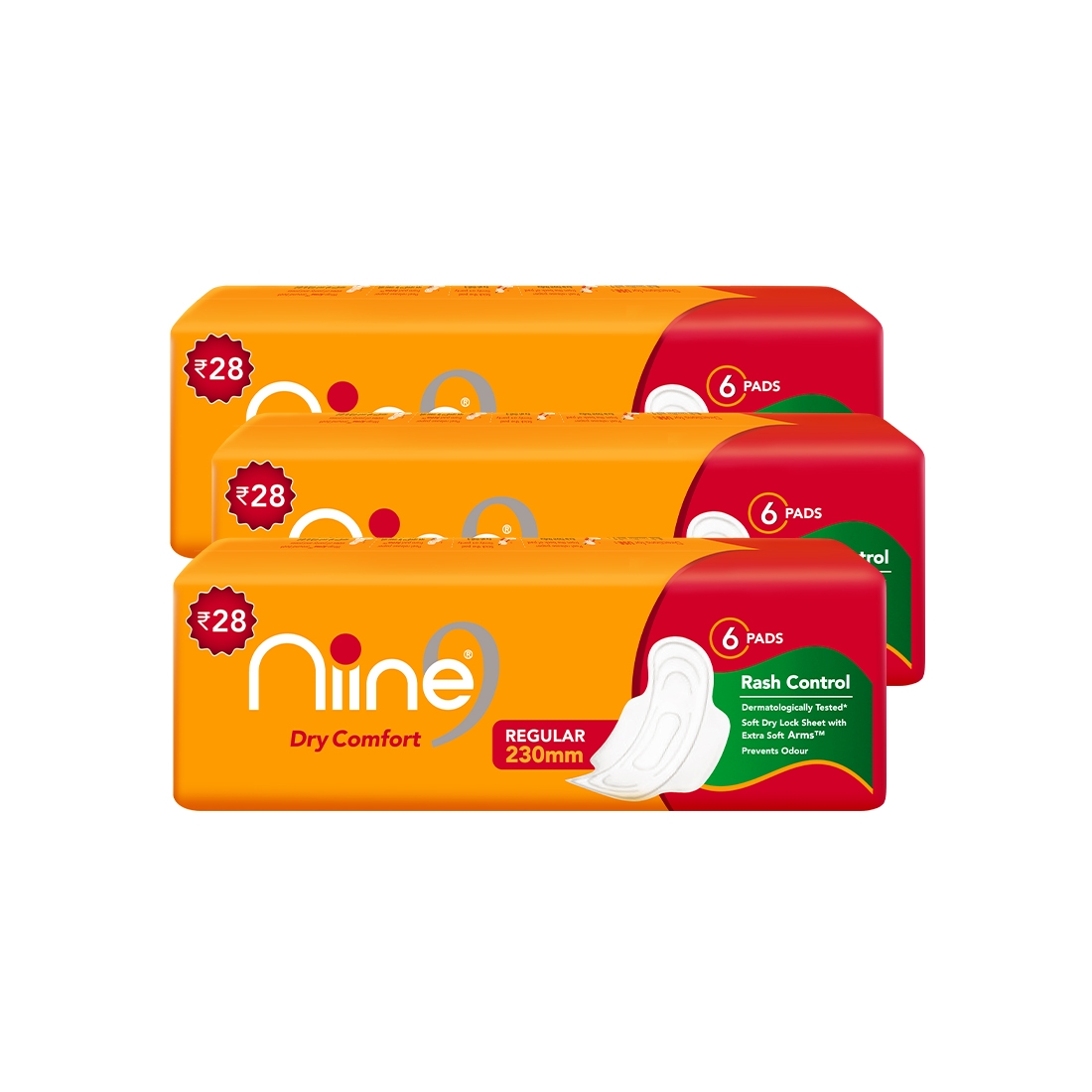 NIINE | Niine Regular Sanitary Pads for Women (Pack of 3) 0