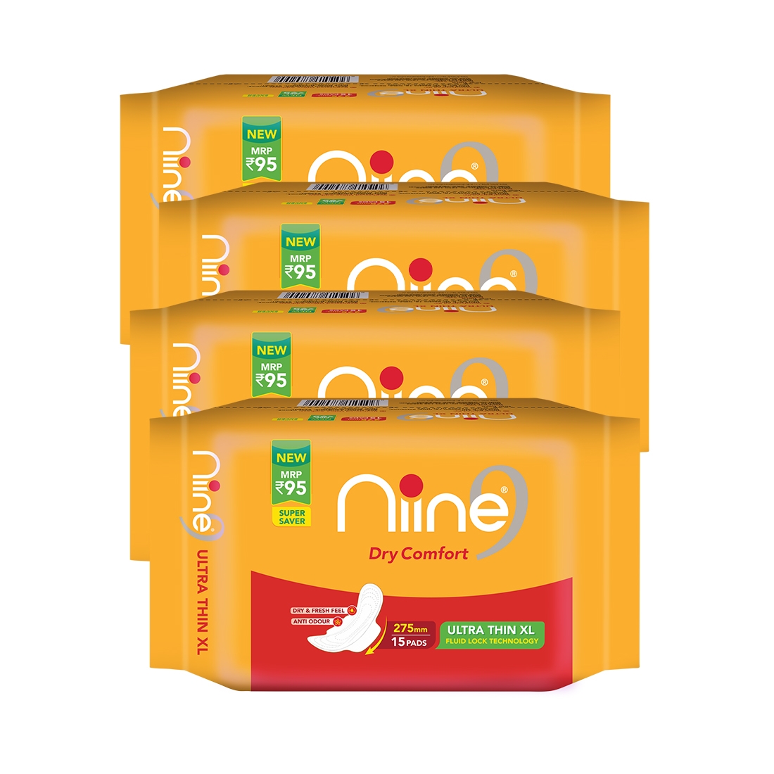 NIINE | Niine Ultra Thin Sanitary Pads for Women (Pack of 4) 0
