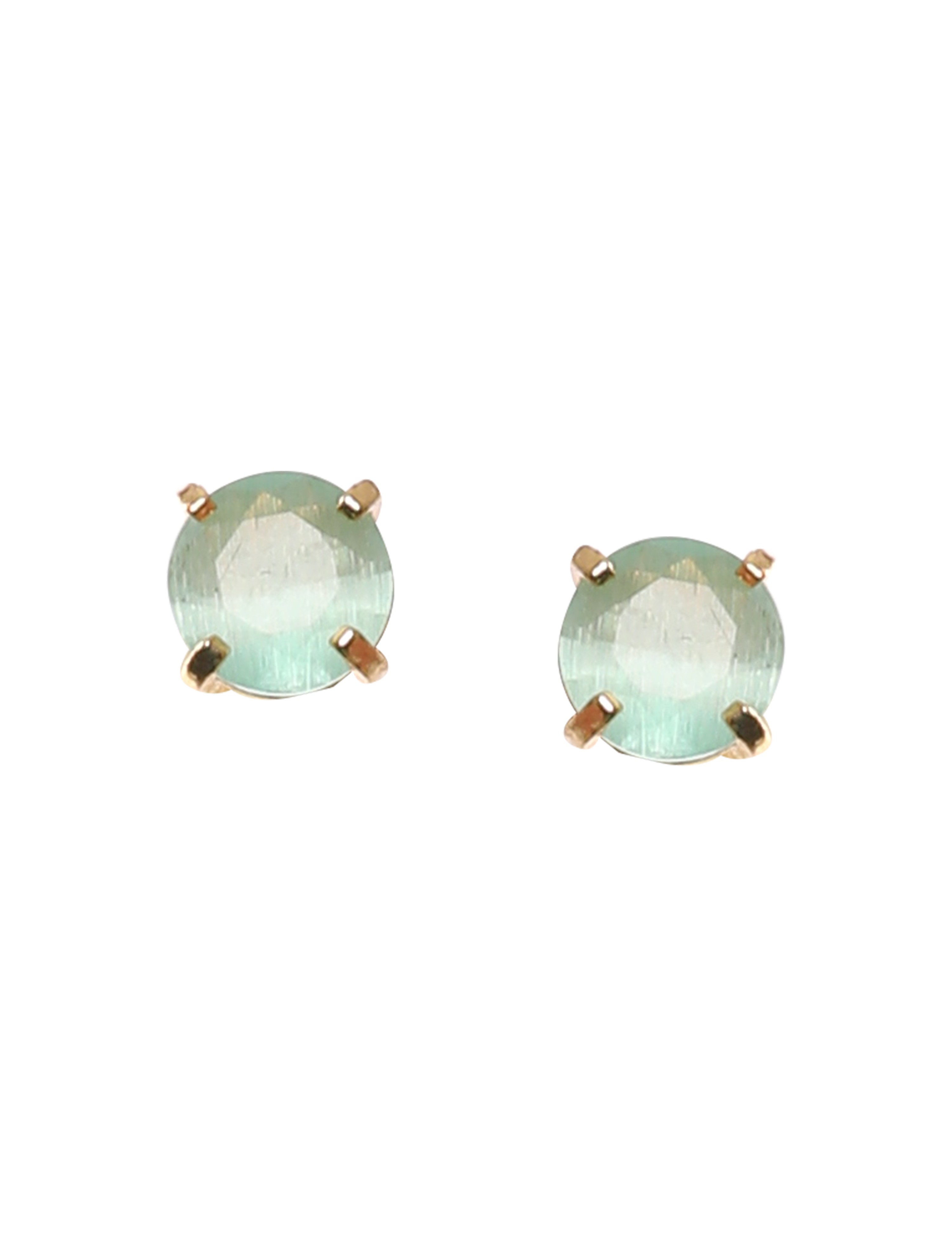 The Nila Gold Plated Turquoise Stone Stud
