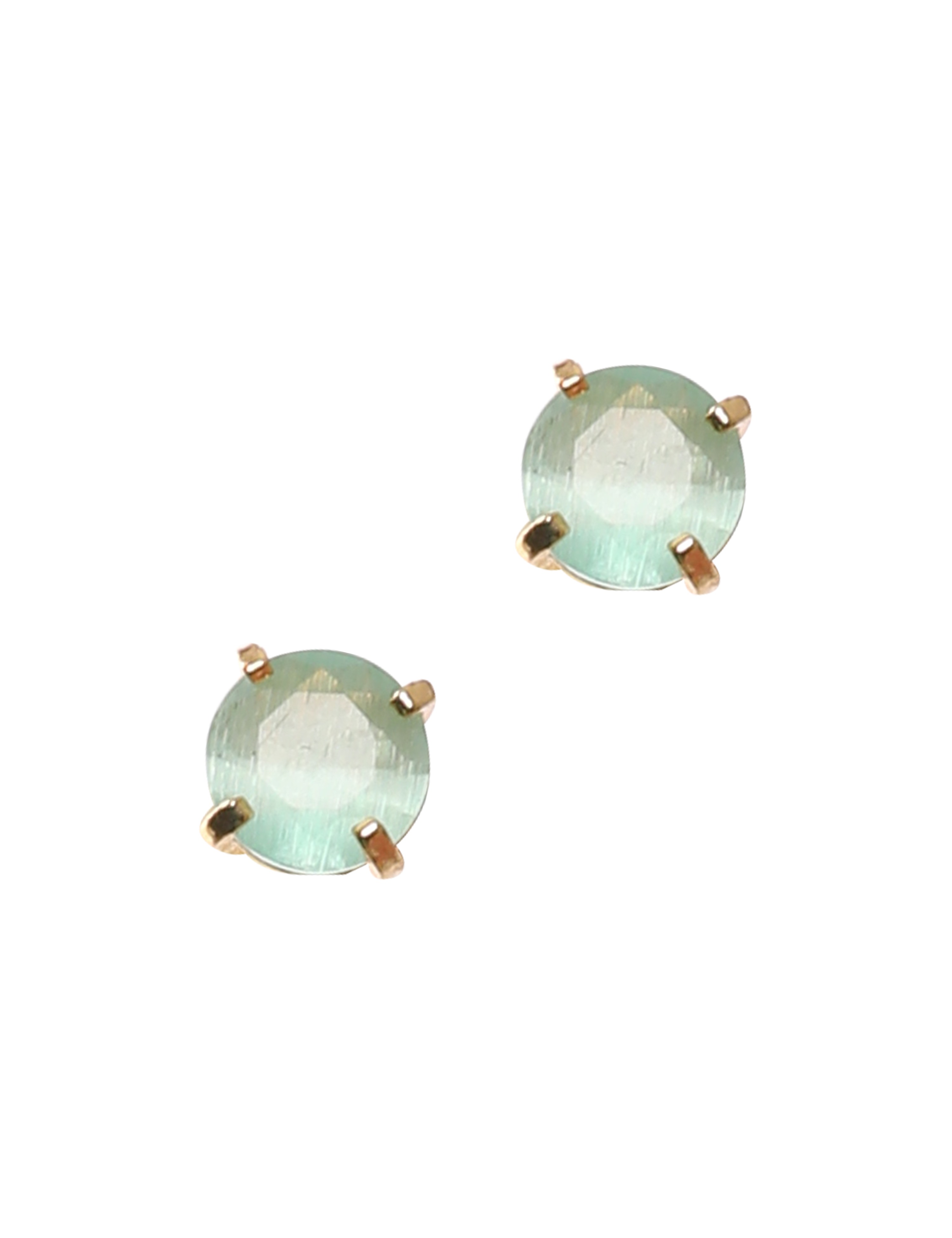 The Nila Gold Plated Turquoise Stone Stud