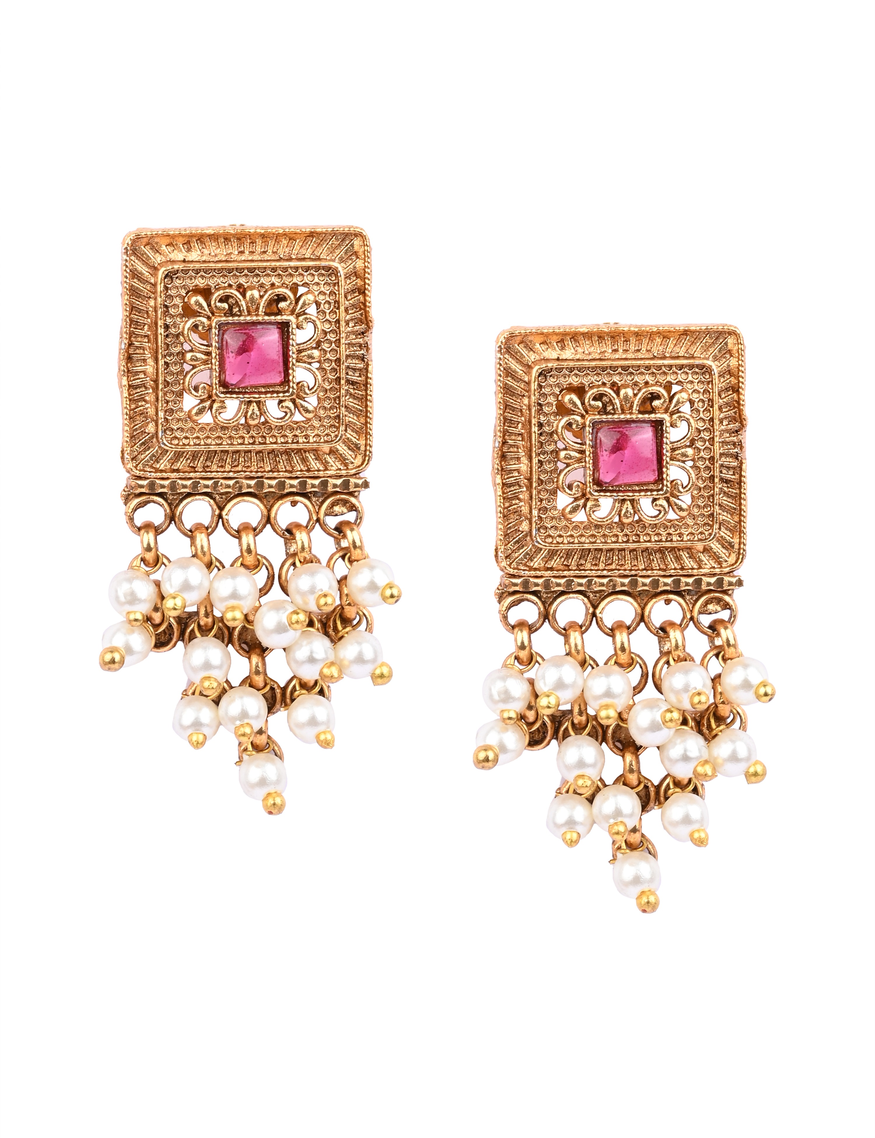 The Nila Gold Plated Top Earings