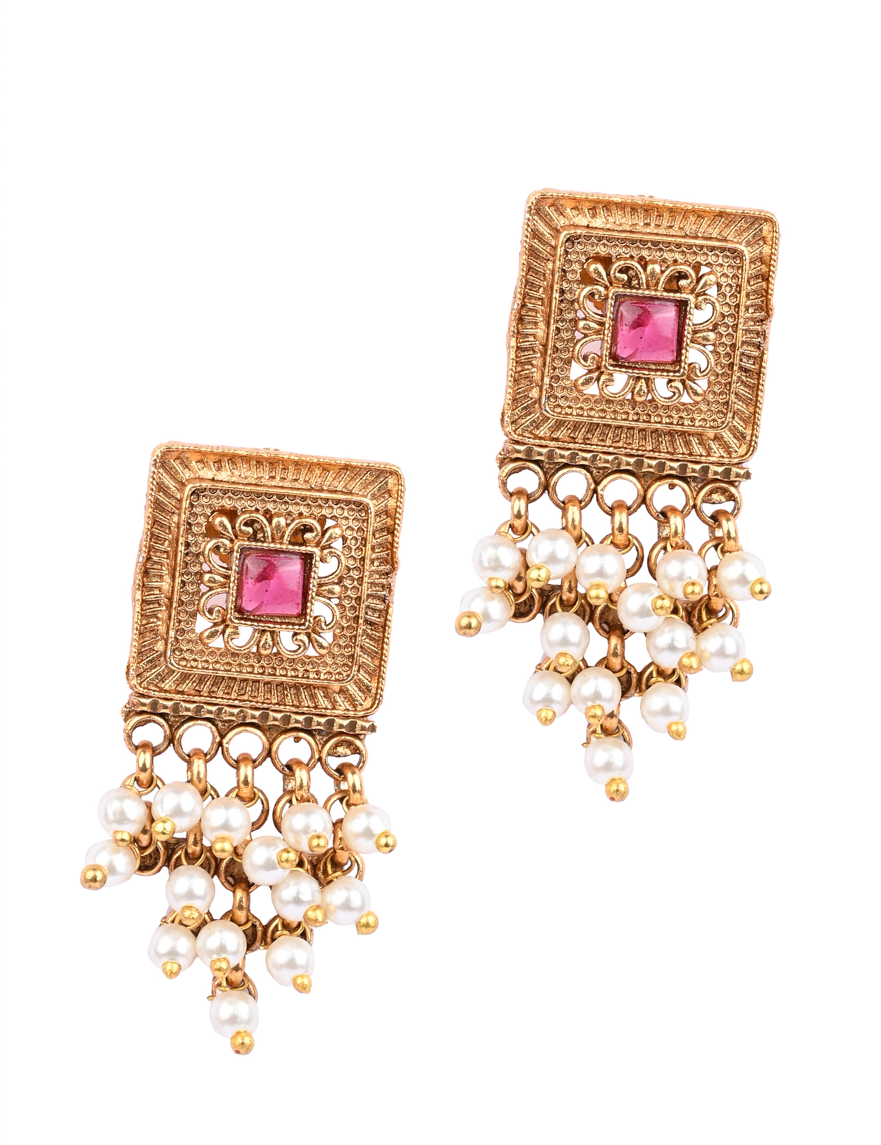 The Nila Gold Plated Top Earings