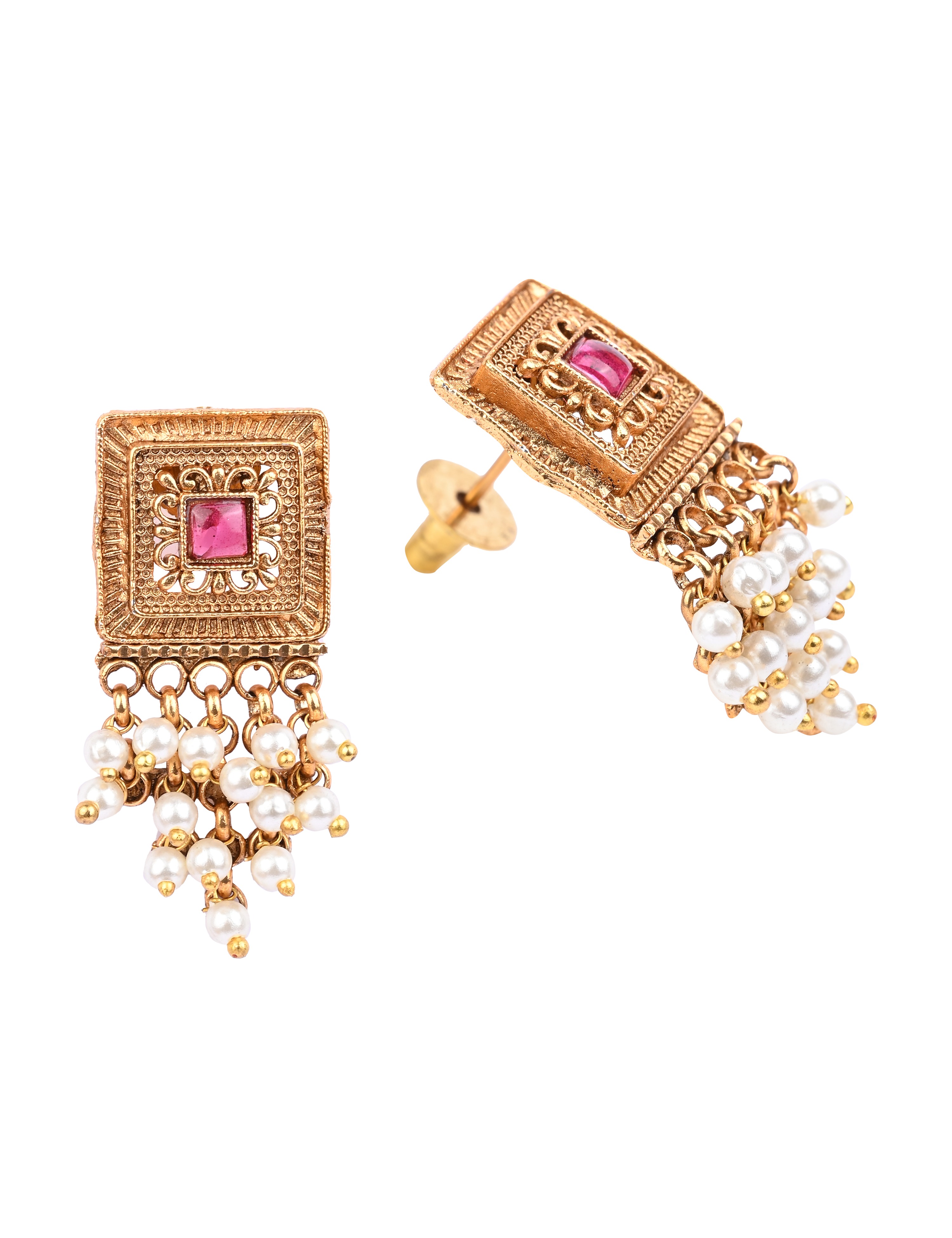 The Nila Gold Plated Top Earings