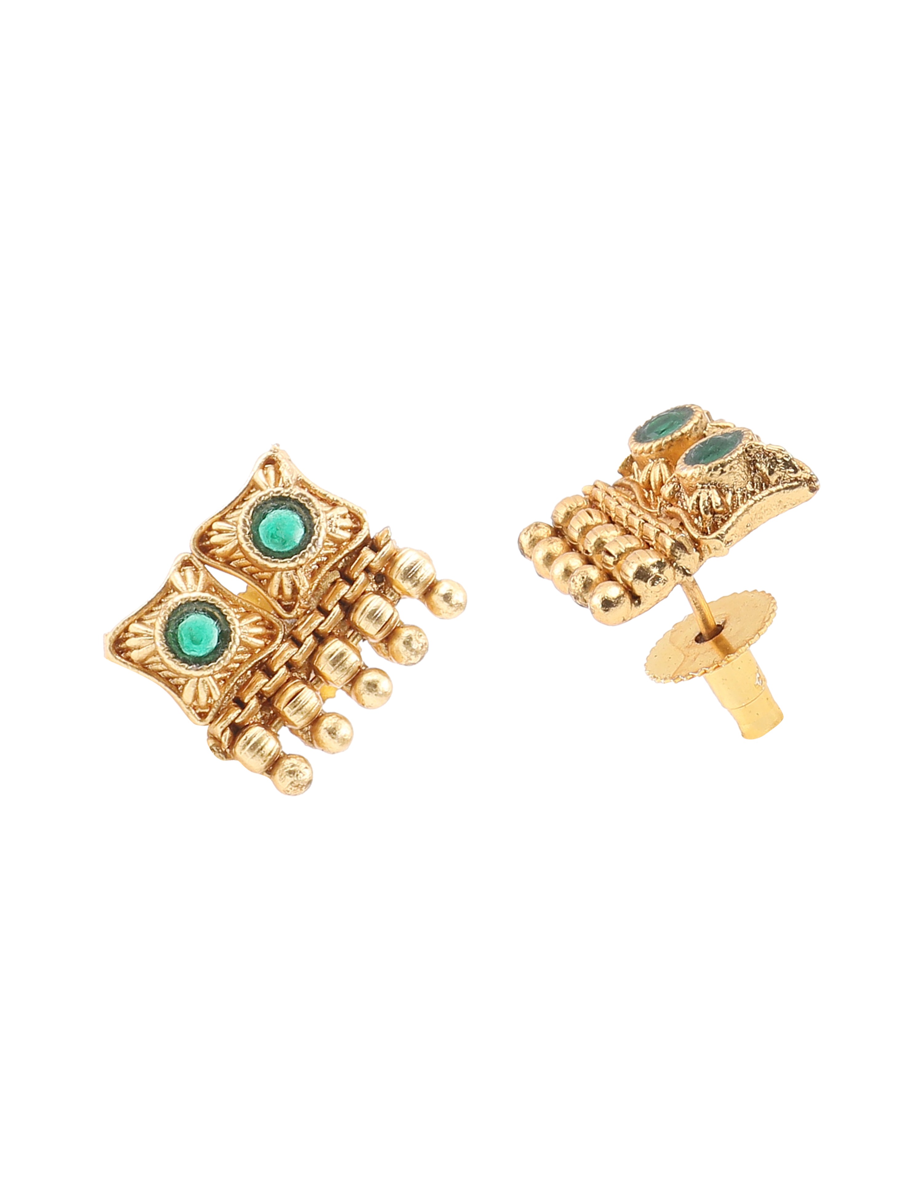 The Nila Gold Plated Ethnic Choker Set
